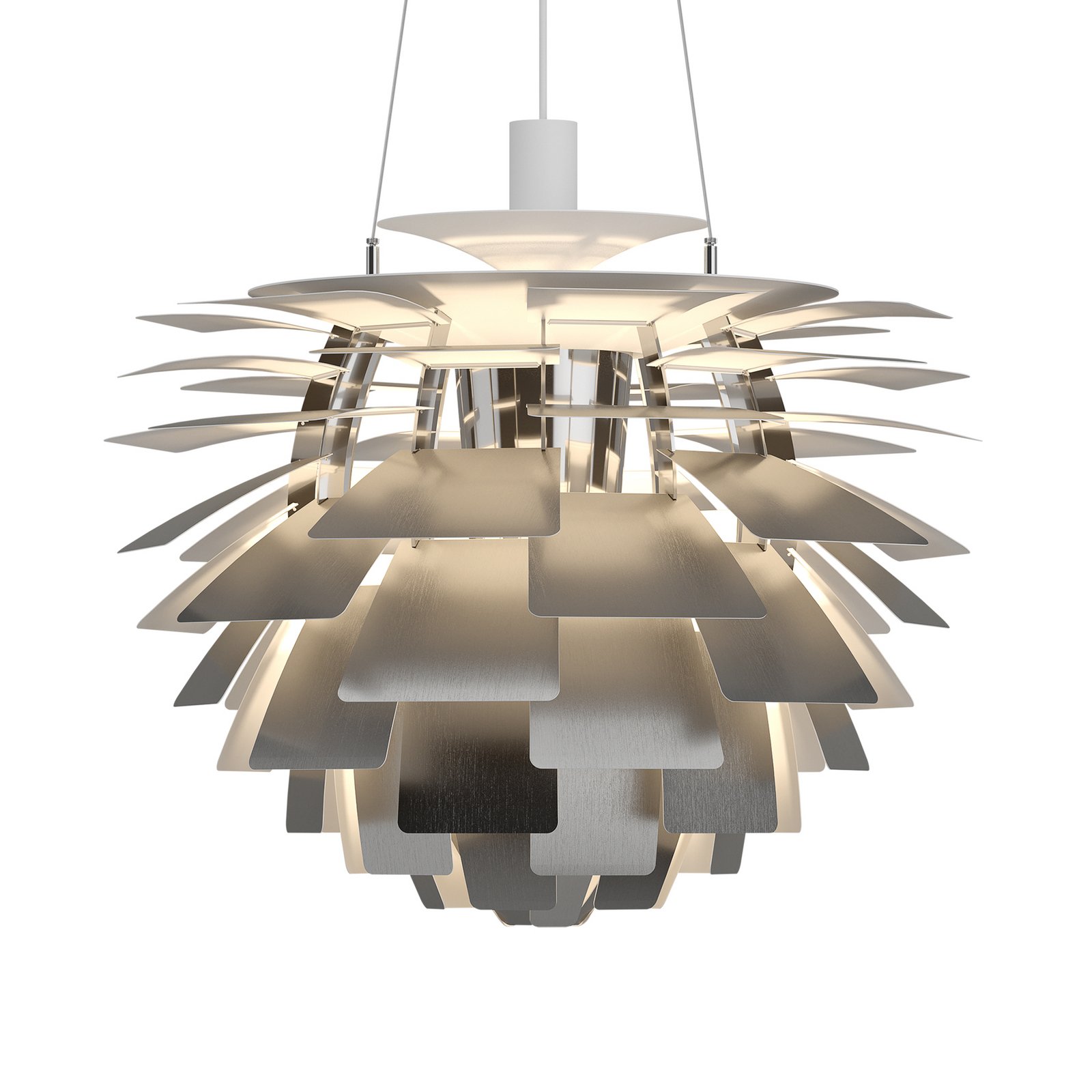 Viseća lampa PH Artichoke V4, nehrđajući čelik, Ø 60 cm, Louis Poulsen