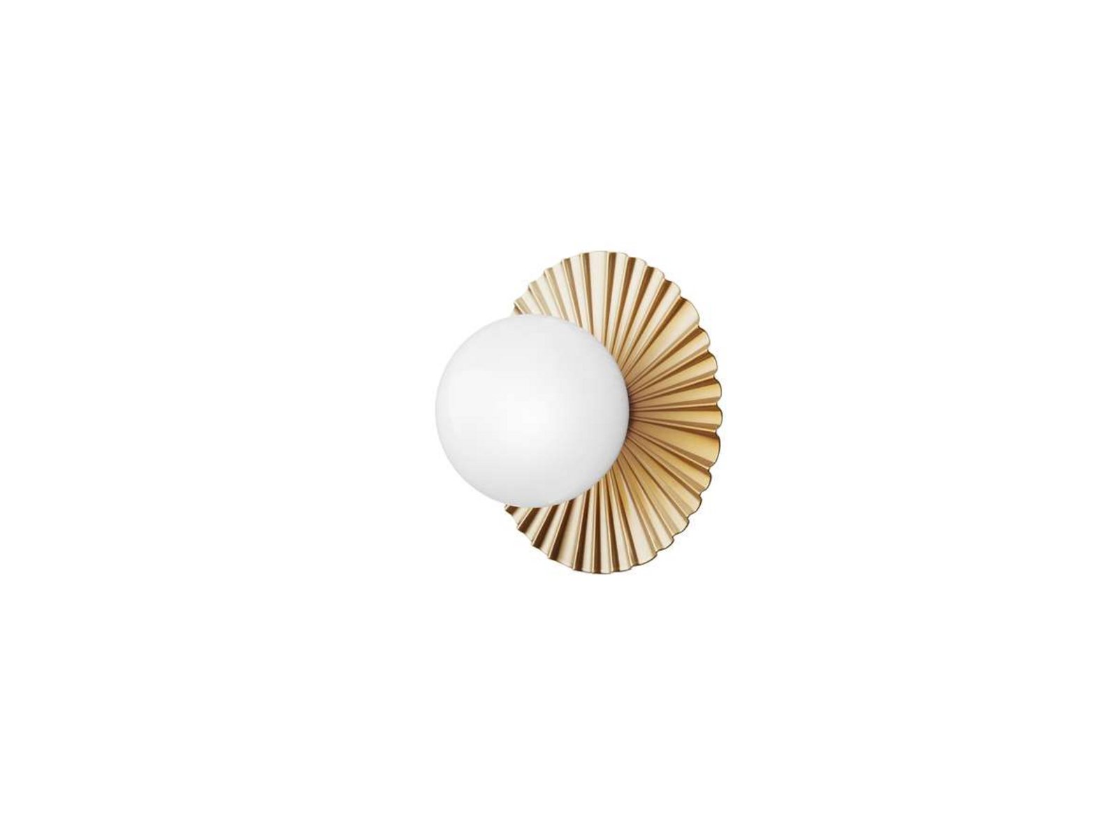 Candeeiro de parede Nuura Liila Muuse, Ø 20 cm, IP44, dourado/ópalo