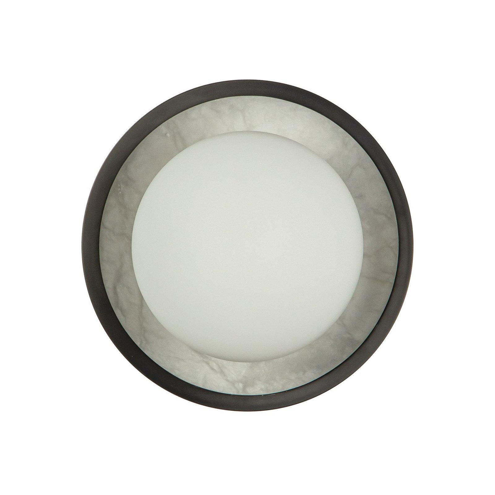 LED-vegglampe ALONSO, bronse, Ø 22 cm, metall/glass/alabast LED-vegglampe ALONSO, bronse, Ø 22 cm, metall/glass/alabast