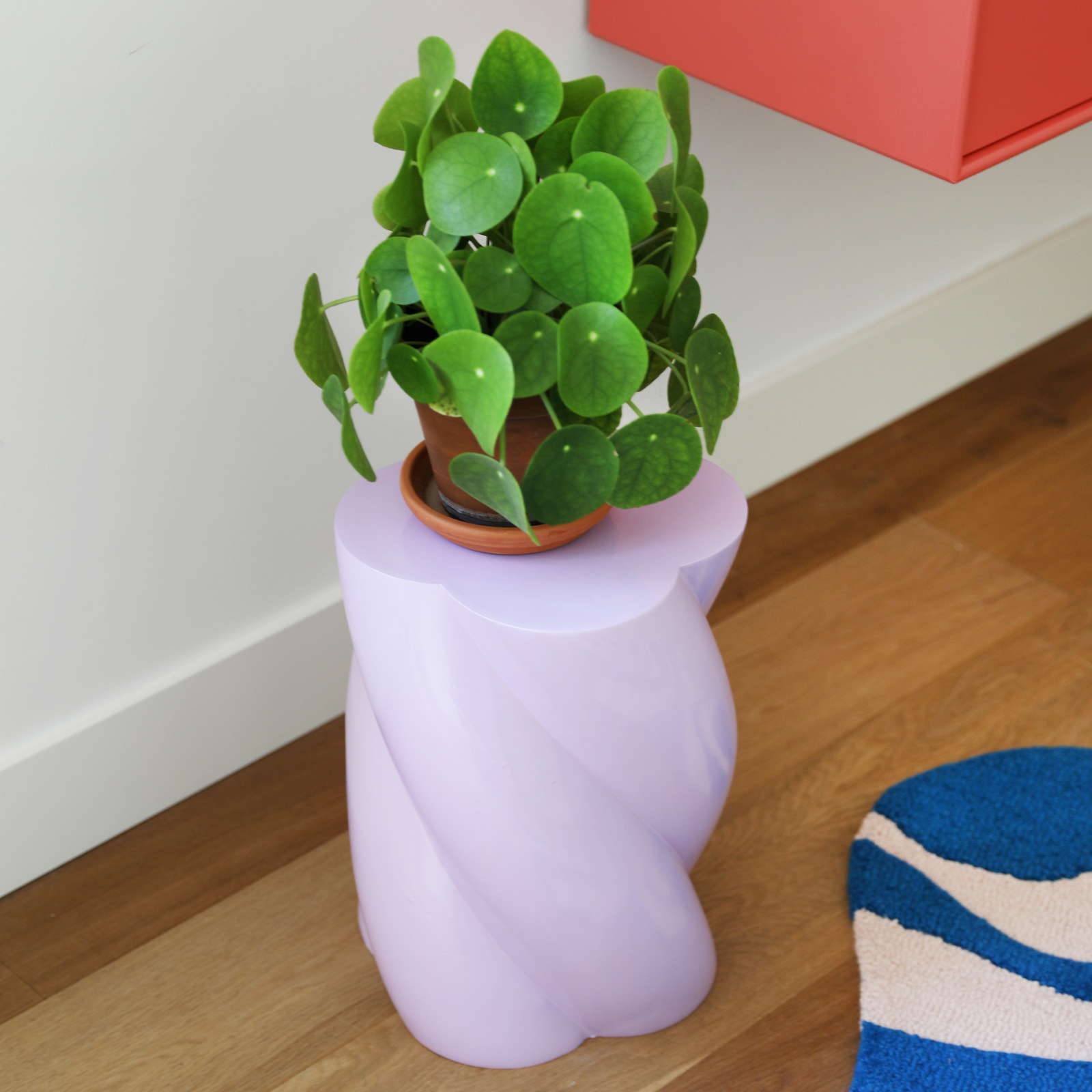 Mesita auxiliar Pillar Marshmallow, morada, 40 cm de altura - &Klevering Mesita auxiliar Pillar Marshmallow, morada, 40 cm de altura - &Klevering