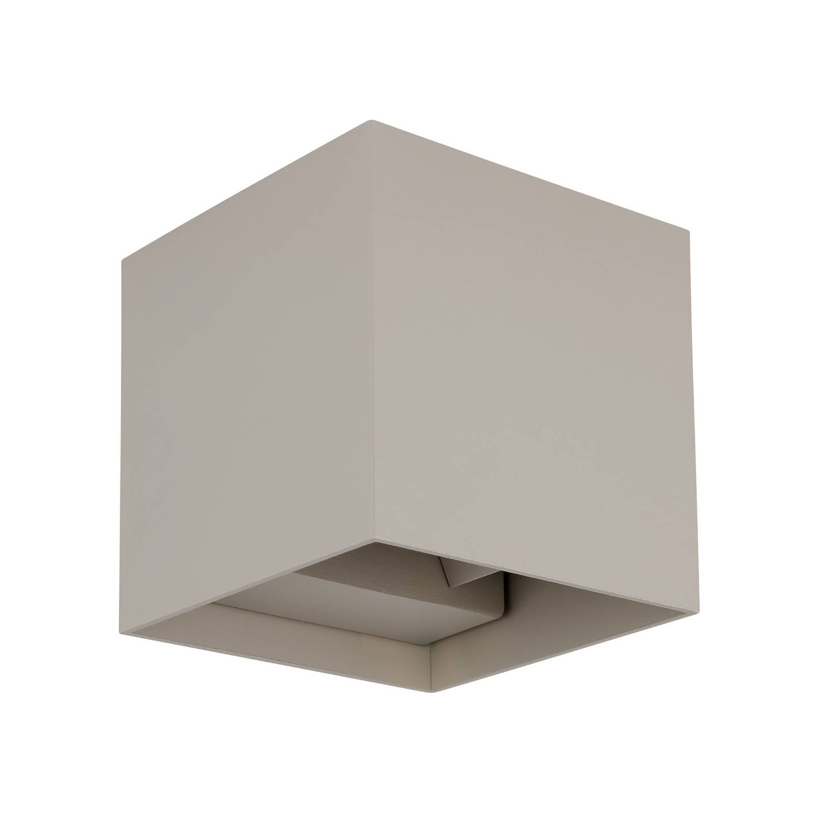 LED-Außenwandleuchte Veronika, sandfarben, up/down, IP54