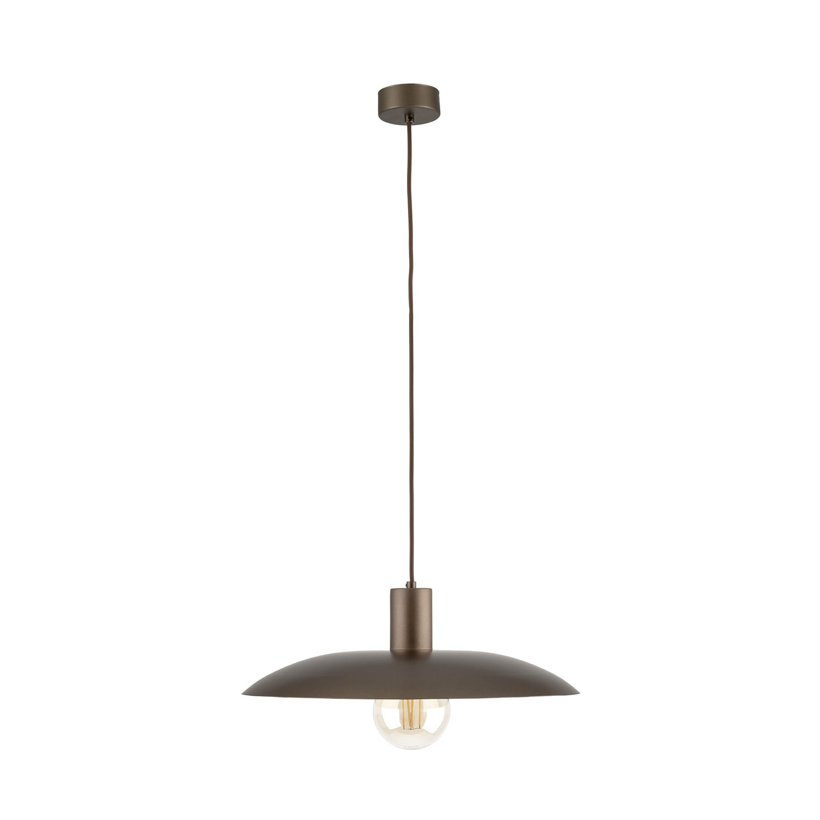 Suspension Astra, marron, métal, Ø 41 cm, E27