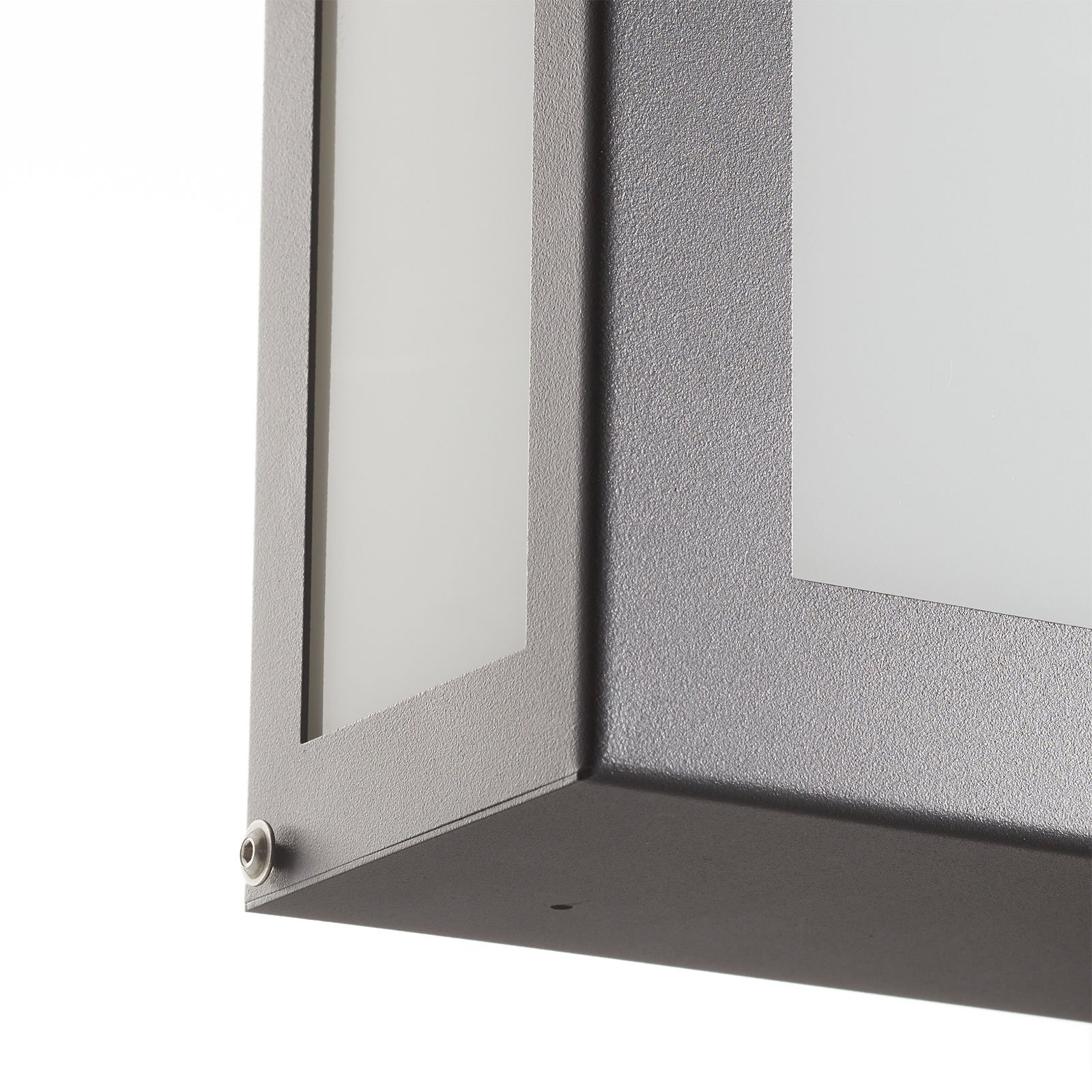 CMD Aqua Legendo Mini sensor wall lamp, anthracite, stainless steel, opal glass, E27, 60 W, energy efficiency: A++, W: 22 cm, H: 22 cm