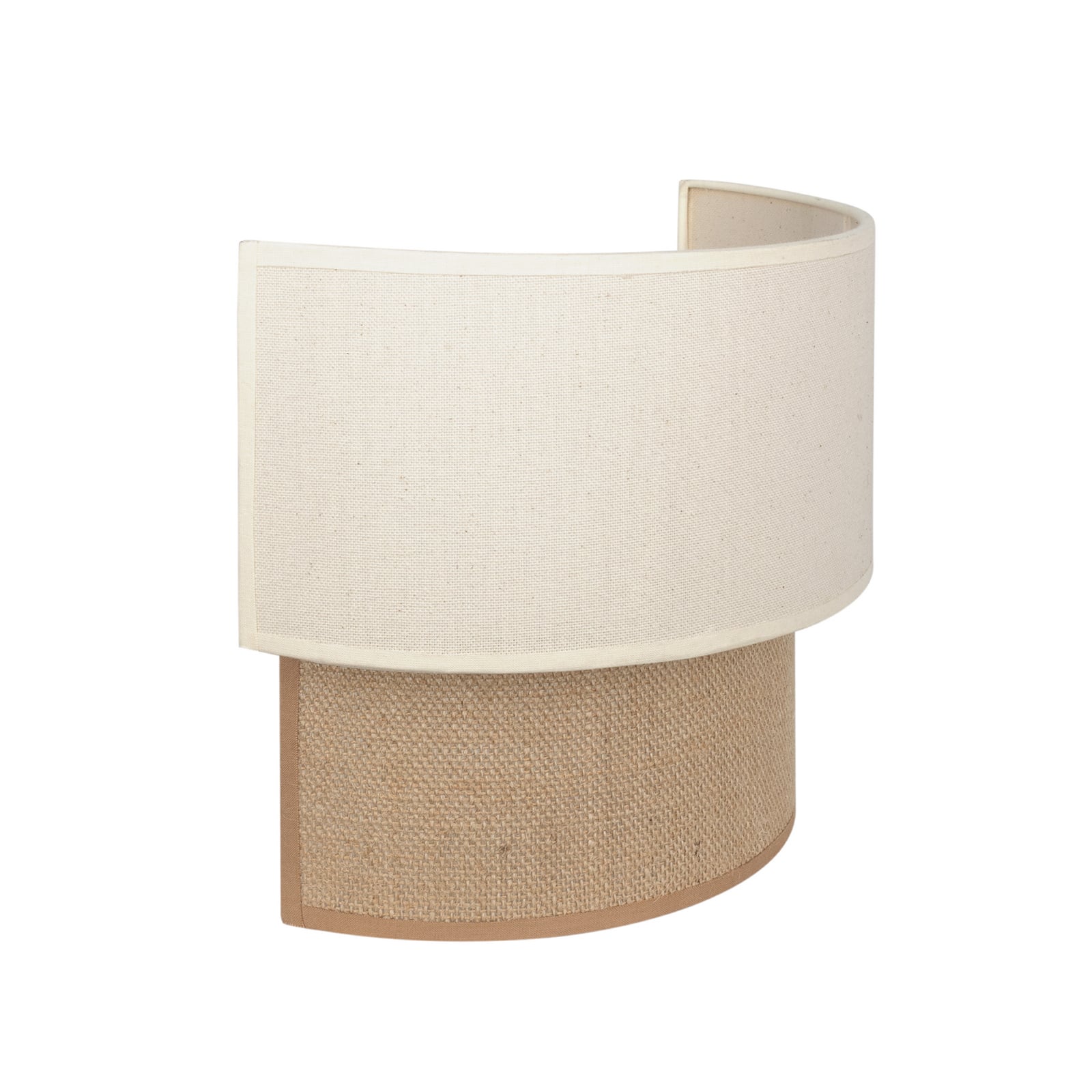 Applique murale bohème, blanc/jute, 22 cm, tissu, E27 - Duolla Applique murale bohème, blanc/jute, 22 cm, tissu, E27 - Duolla
