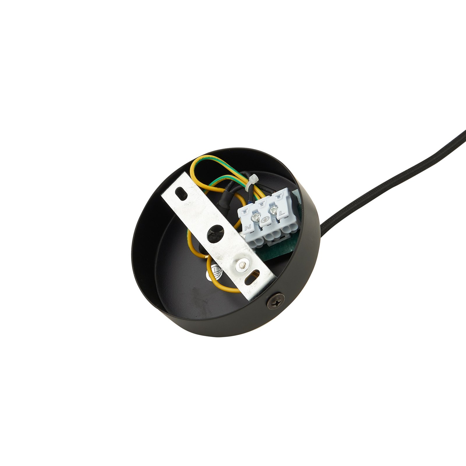 Laylan Suspension Ø36 Noir/Blanc - Lindby