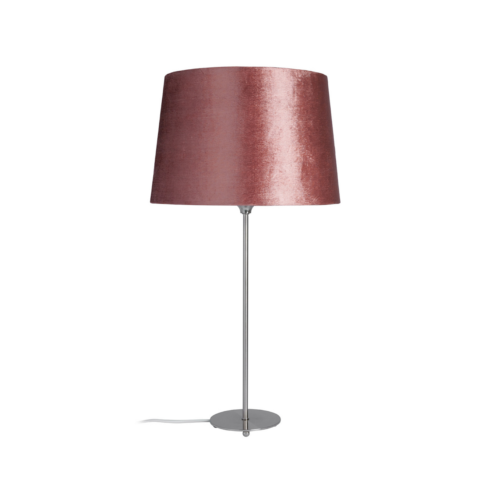 Abat-jour Lola, rouge, Ø 33 cm, velours - Watt & Veke