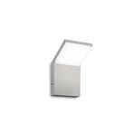 Ideal Lux Aplique de exterior LED Style aluminio gris, 3.000 K
