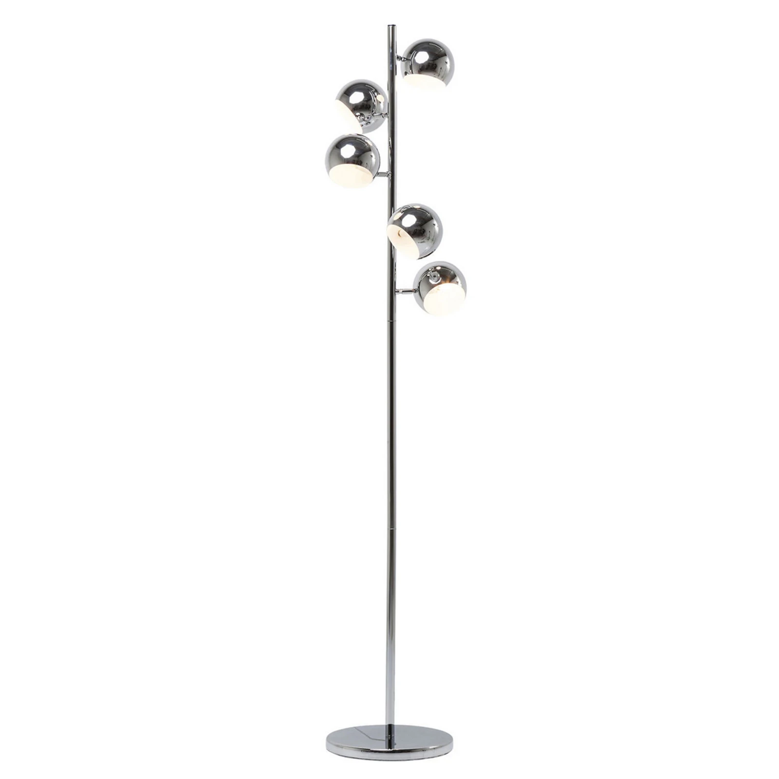 KARE Calotta - lampe sur pied en chrome brillant