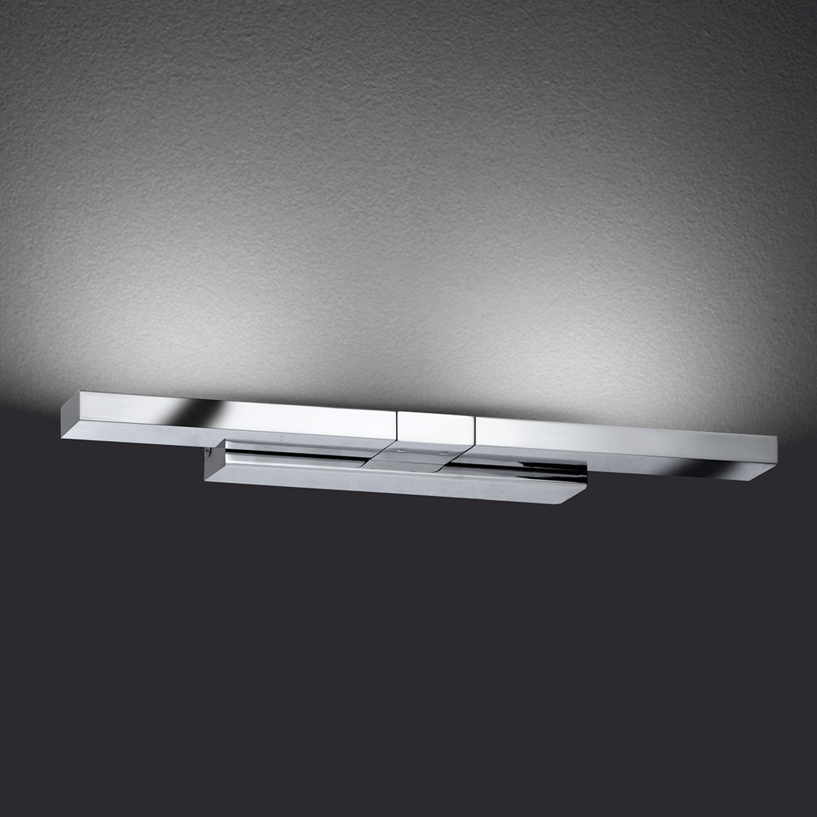 Hufnagel Clareo LED Wall Light Flexible Chrome, for Living / Dining Room, Metal, acrylic, 3.18 W, energy efficiency: A+, W: 36 cm, H: 4 cm