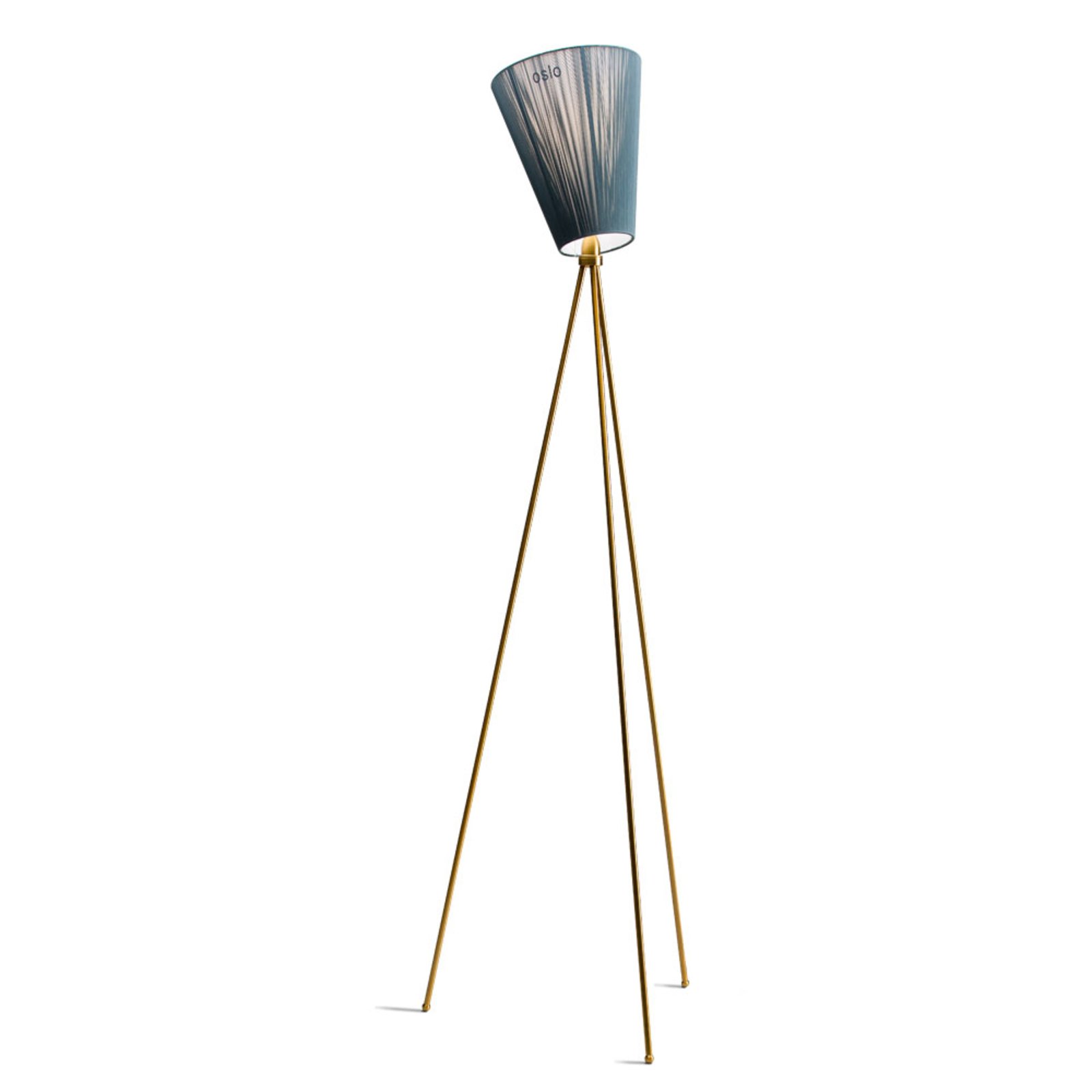 Oslo Wood Lampadar Gold/Green - Northern