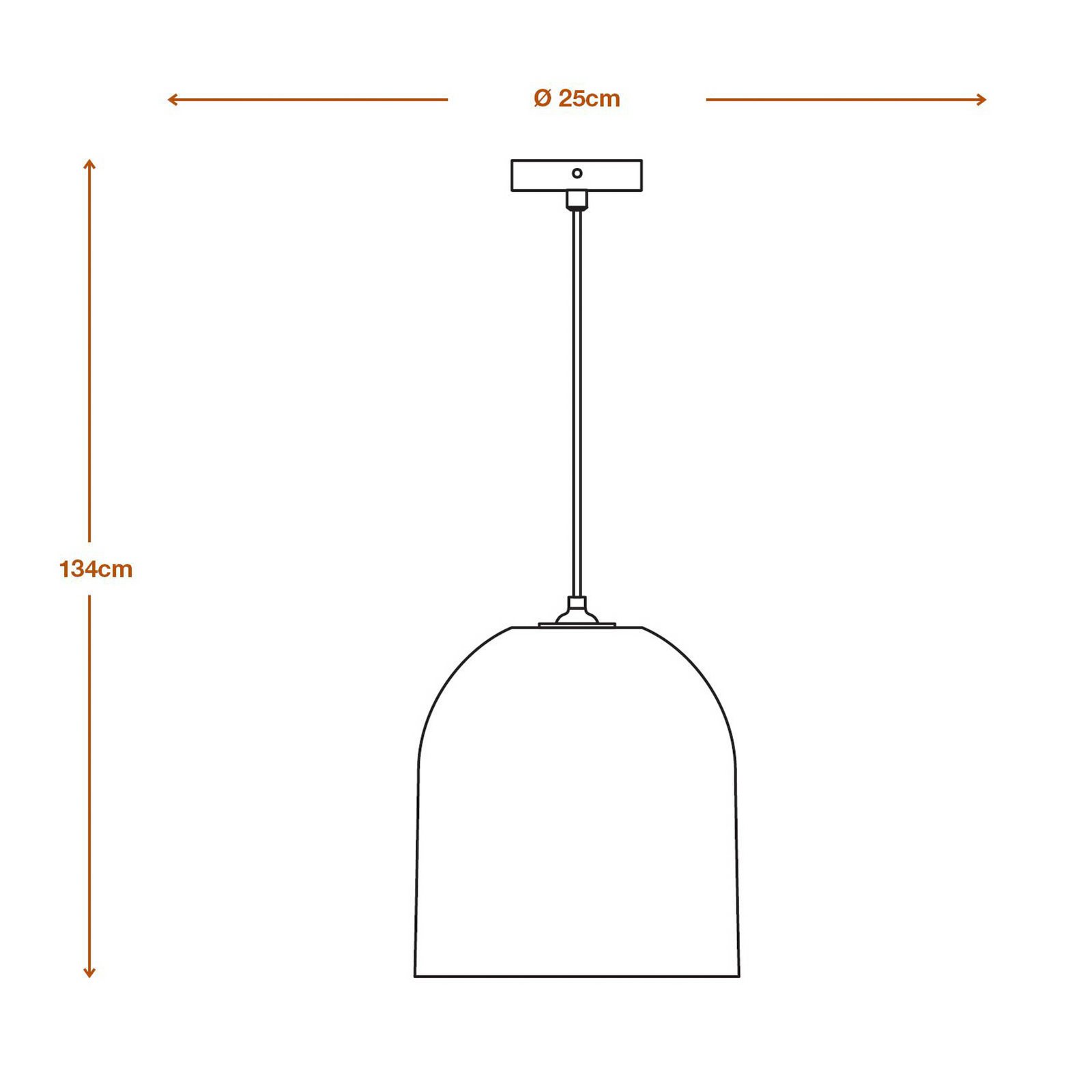 OSRAM Hängeleuchte BALL BELL, braun, Ø 26 cm, Wellpappe, E27