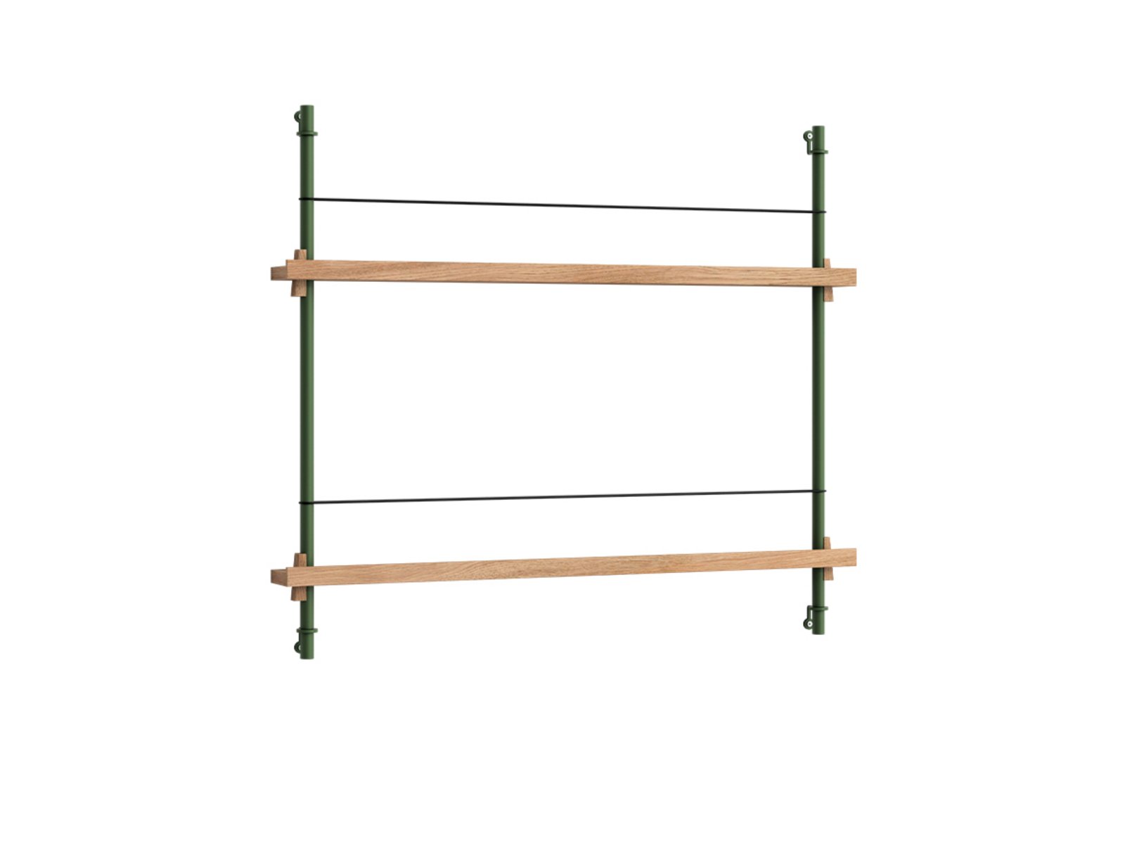 Magazine Shelving Oak/Pine Green - Moebe