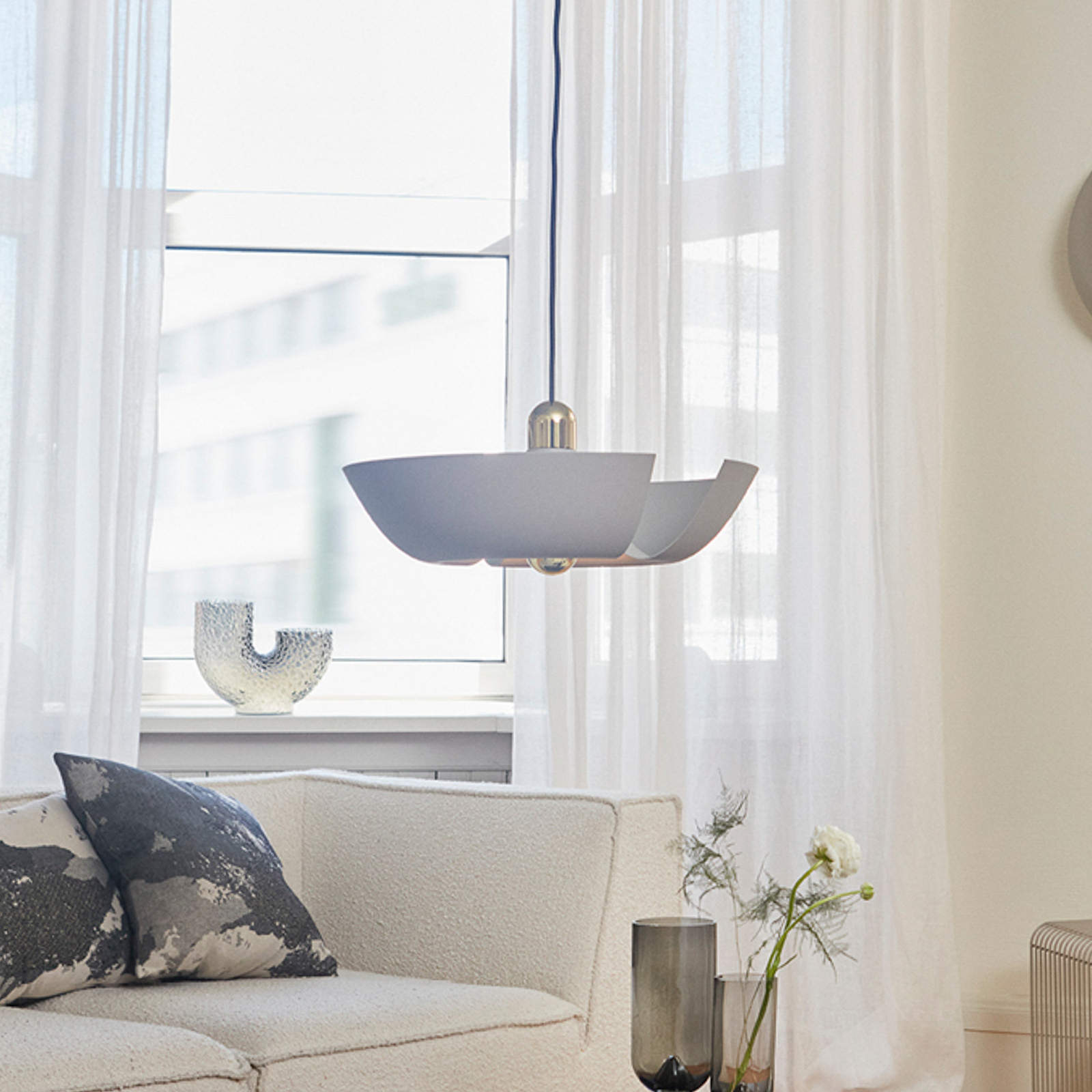 Cycnus Pendelleuchte Ø45 Taupe/Gold - AYTM