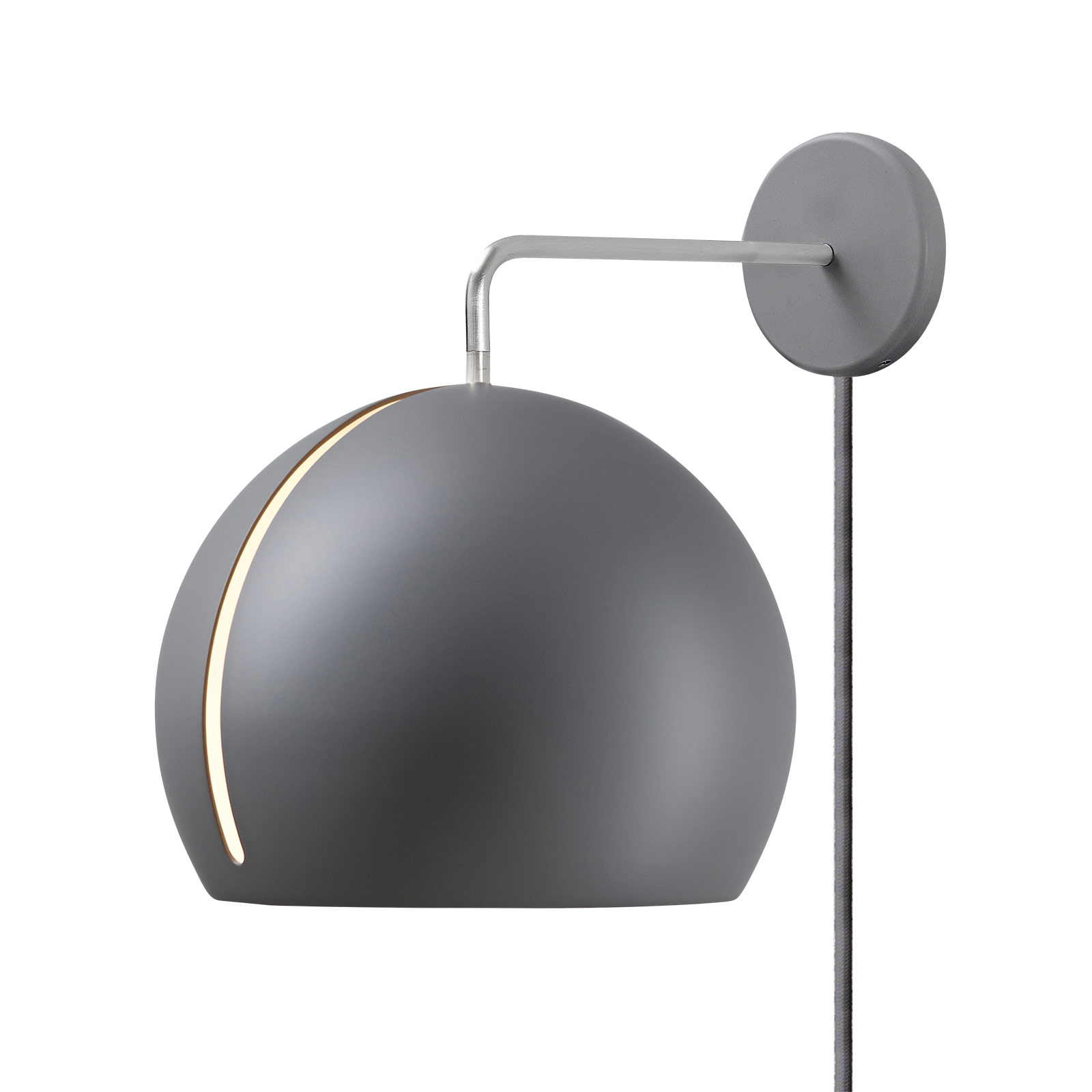Nyta Tilt Globe Wall wandlamp met stekker grijs