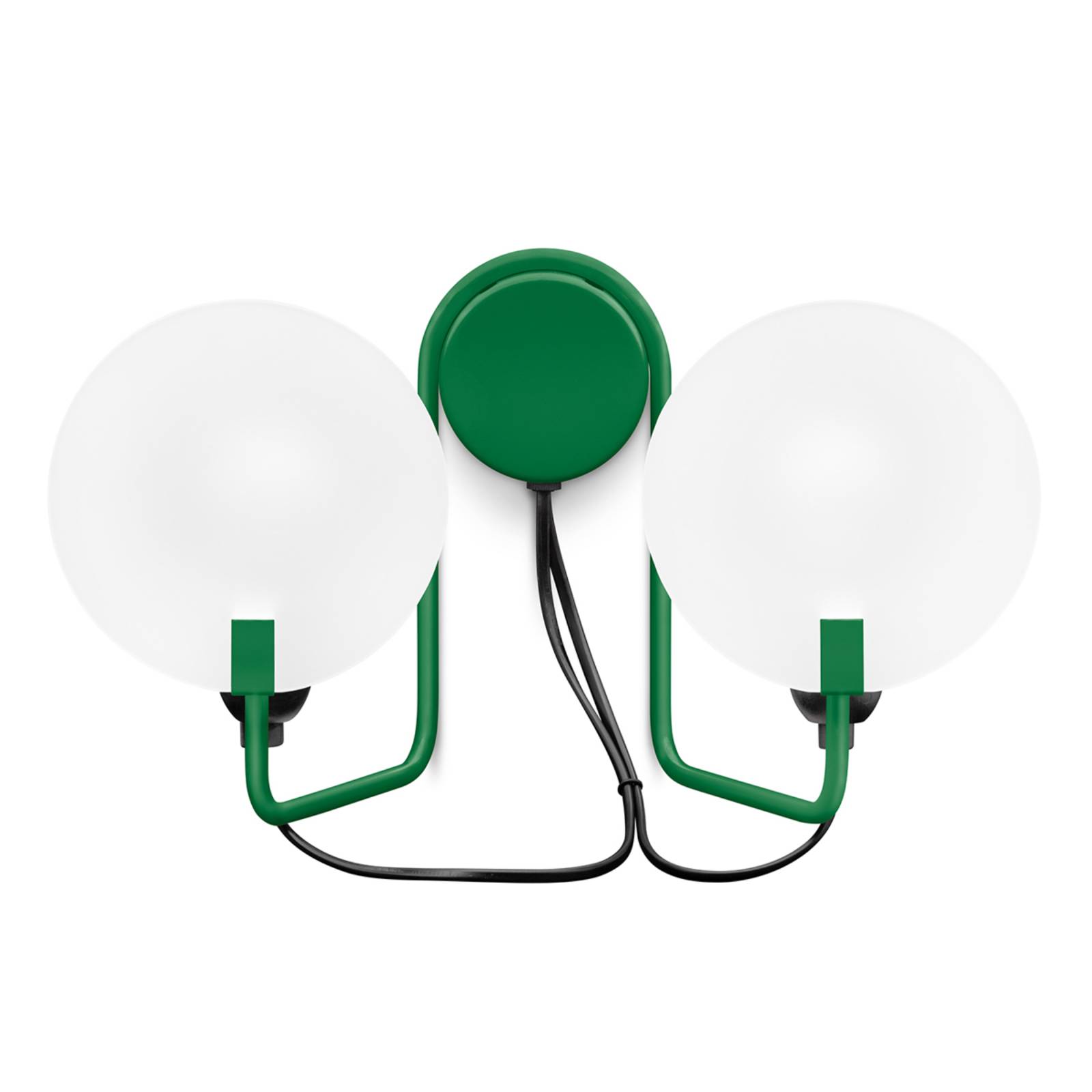 Stilnovo Bugia LED-Wandleuchte zweiflammig grün günstig online kaufen