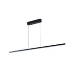 Suspension LED Solvar, noir, 158 cm, CCT, à intensité variable - Lucande
