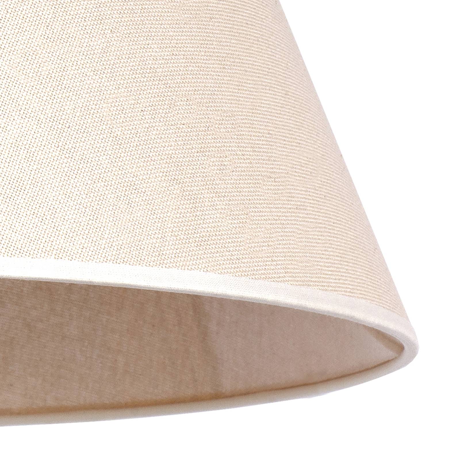 Euluna Kap Anna, voor hanglamp, beige - crème / amber - katoen