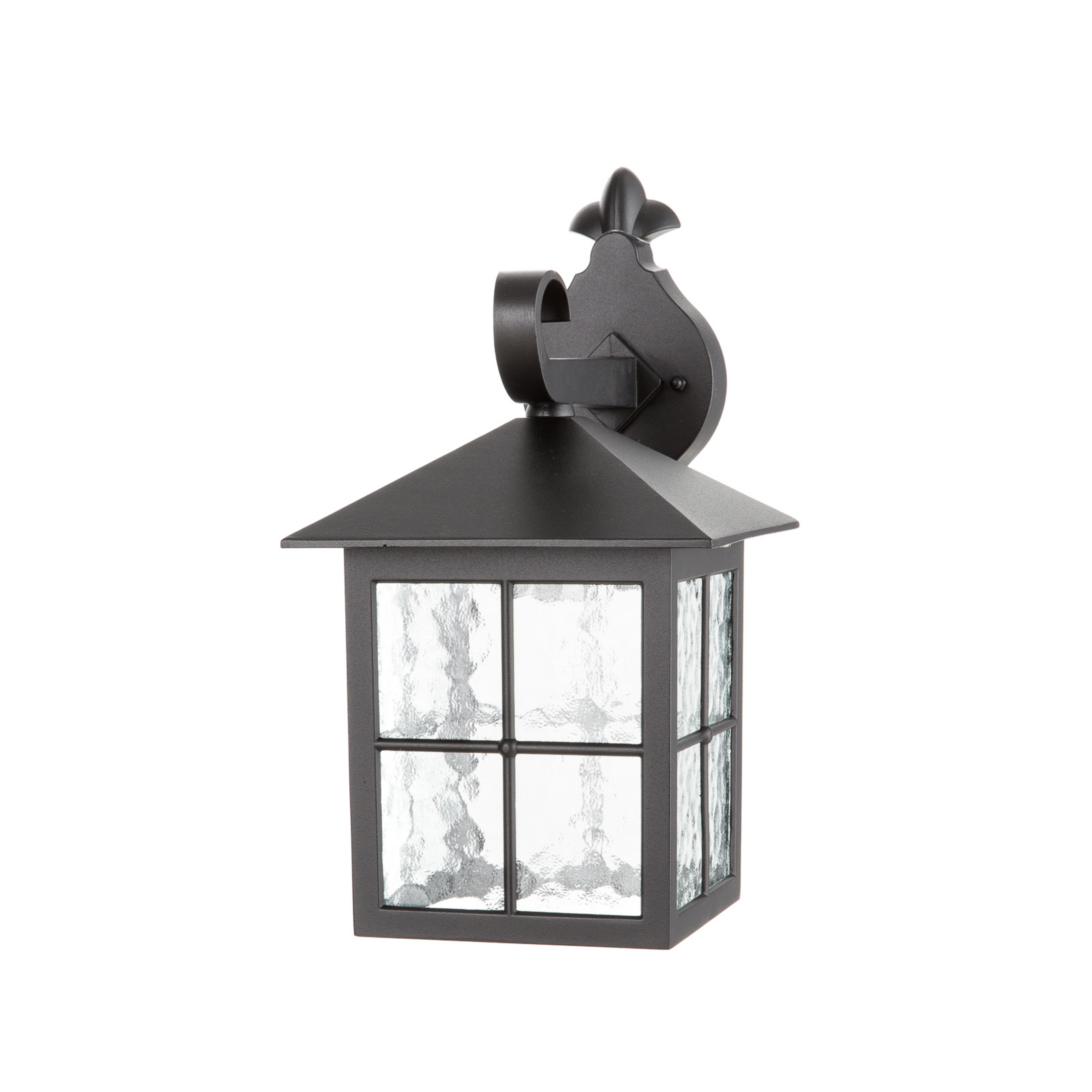 Winchester BL18 buitenwandlamp, zwart/transparant, IP43 - Elstead