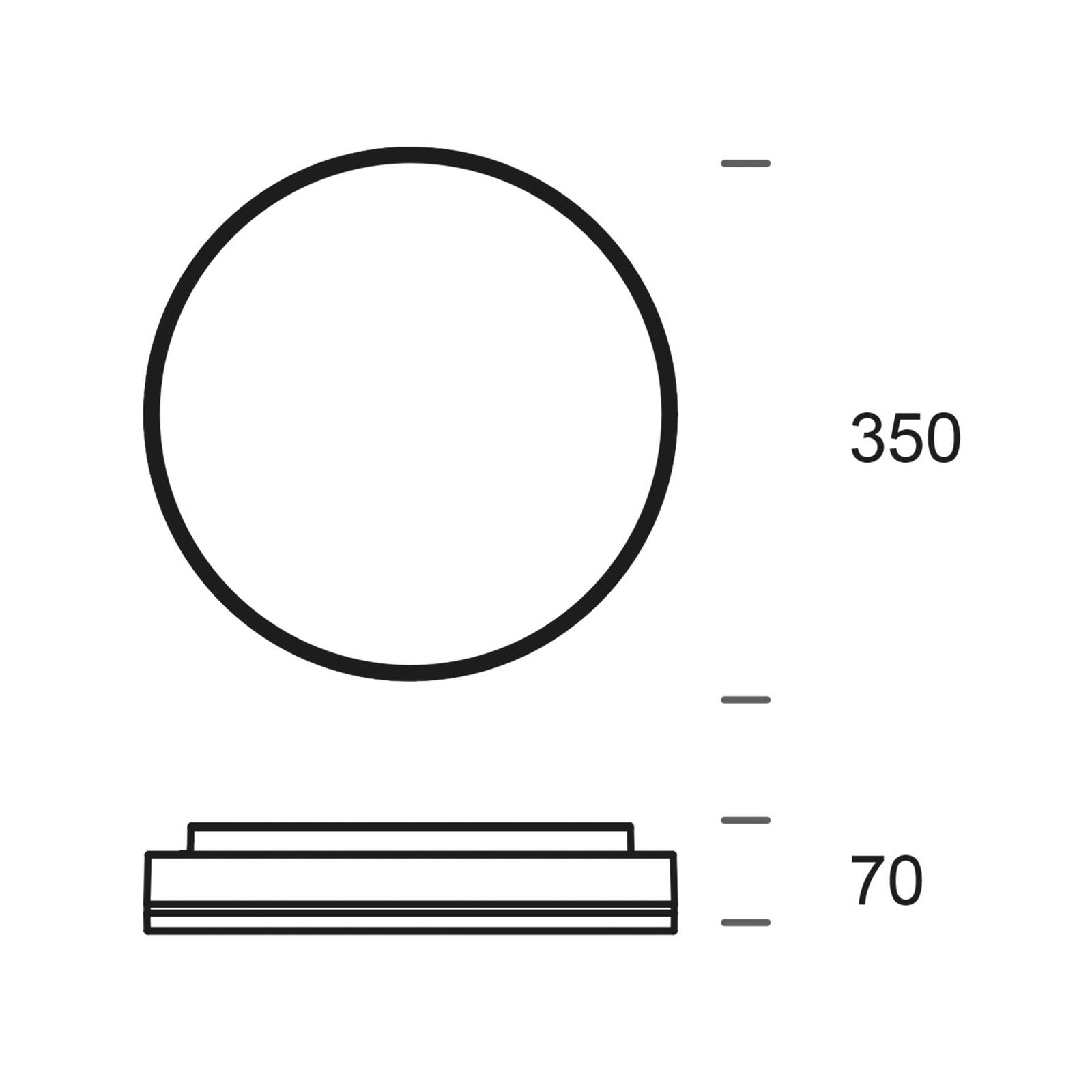 Deko-Light Plafonnier à détecteur LED Subra IP54 3 000K