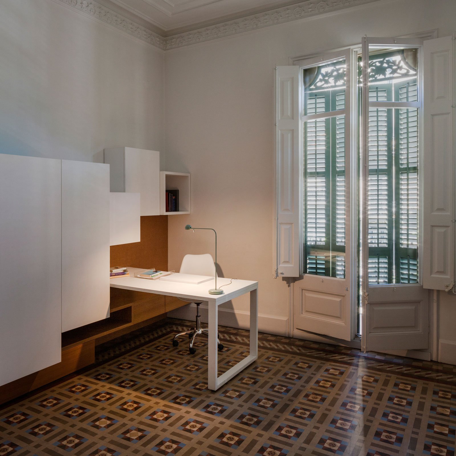 Pin 1655 LED-Tischlampe, Länge 40cm, grün - Vibia