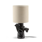 BLACK/BEIGE PALOMA bordlampe, stentøj, tekstil, højde 52 cm, E27 – Serax