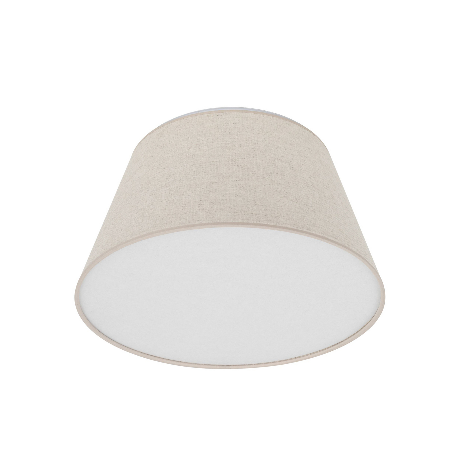Plafondlamp Formo, beige, linnen, Ø 38 cm, E27