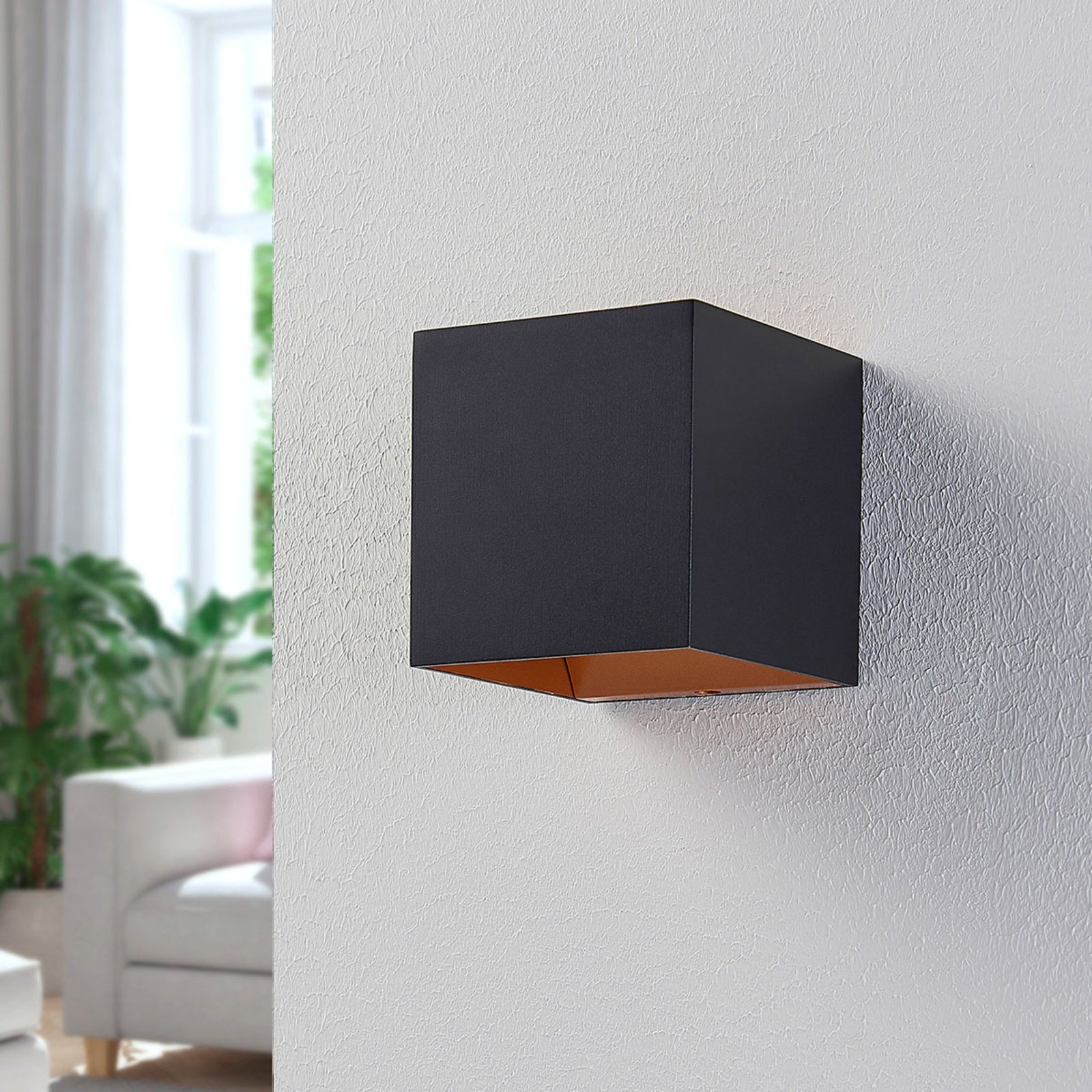 Zuzana Wall Lamp Black/Gold - Arcchio