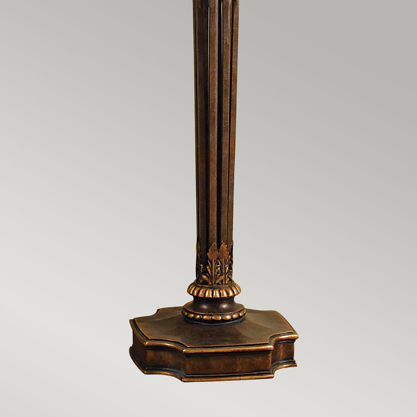 Opera uplighter, height 189 cm, burnished gold