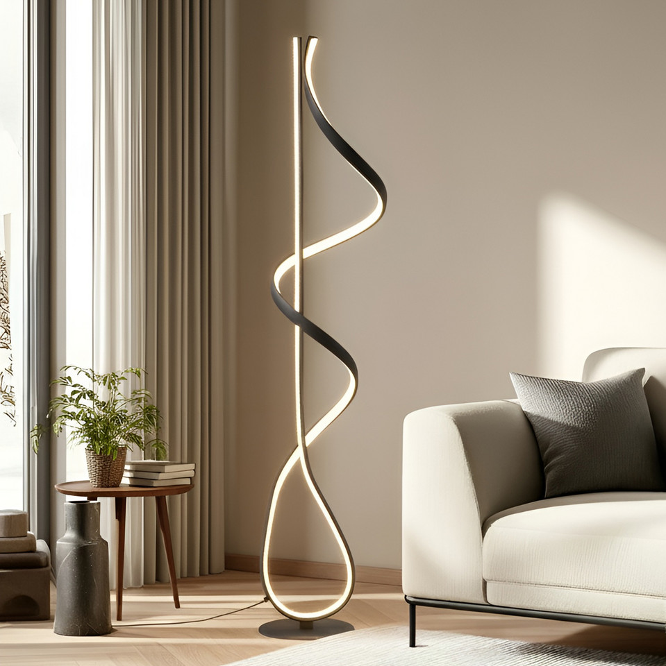 Lucande Rodado LED Golvlampa, svart från Lucande