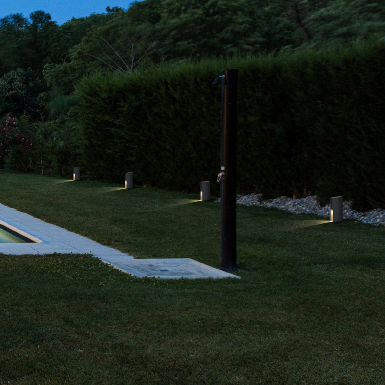 LED-Sockelleuchte Orion Post 260 anthrazit