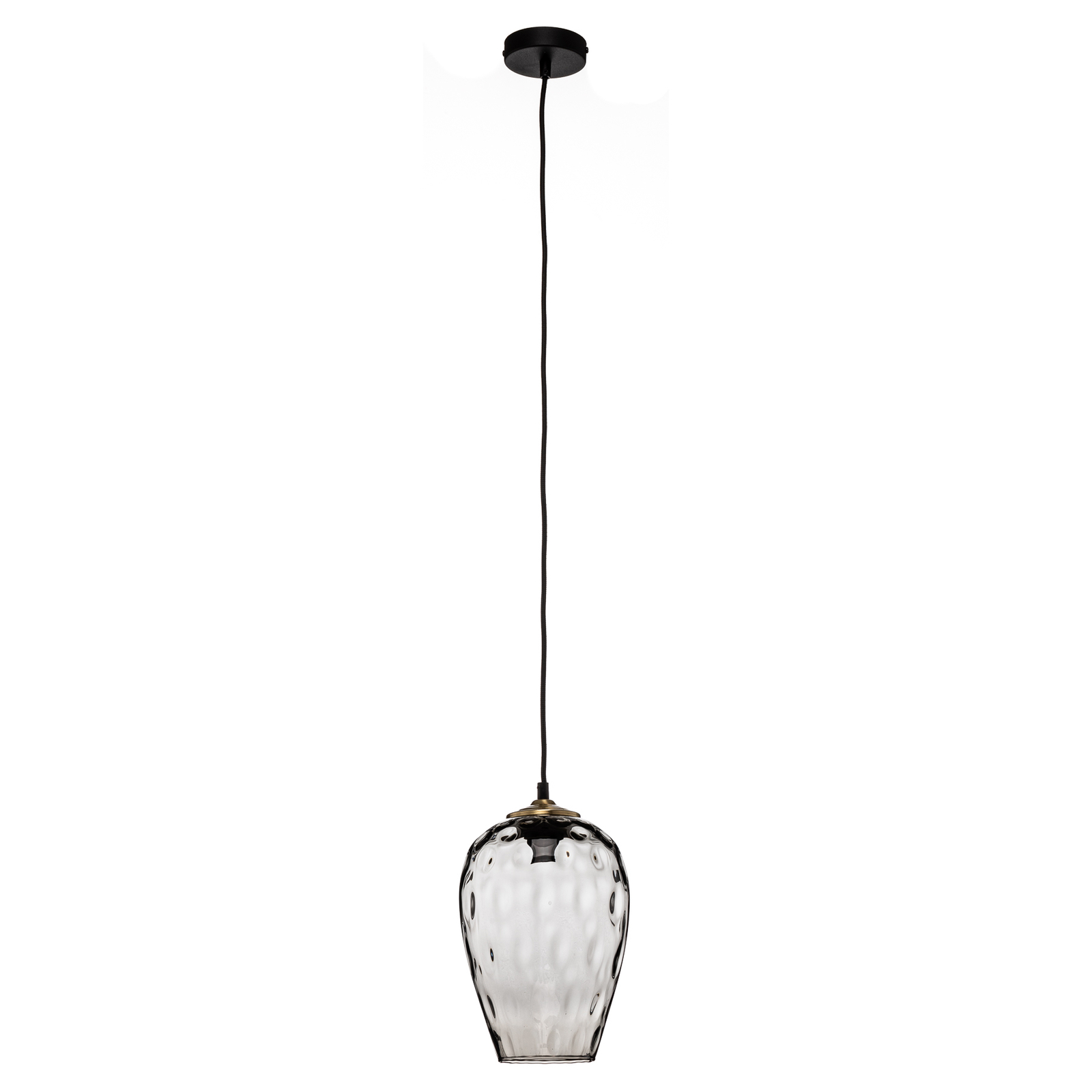 Linkeus II hanging light glass shade smoky grey Ø 19cm
