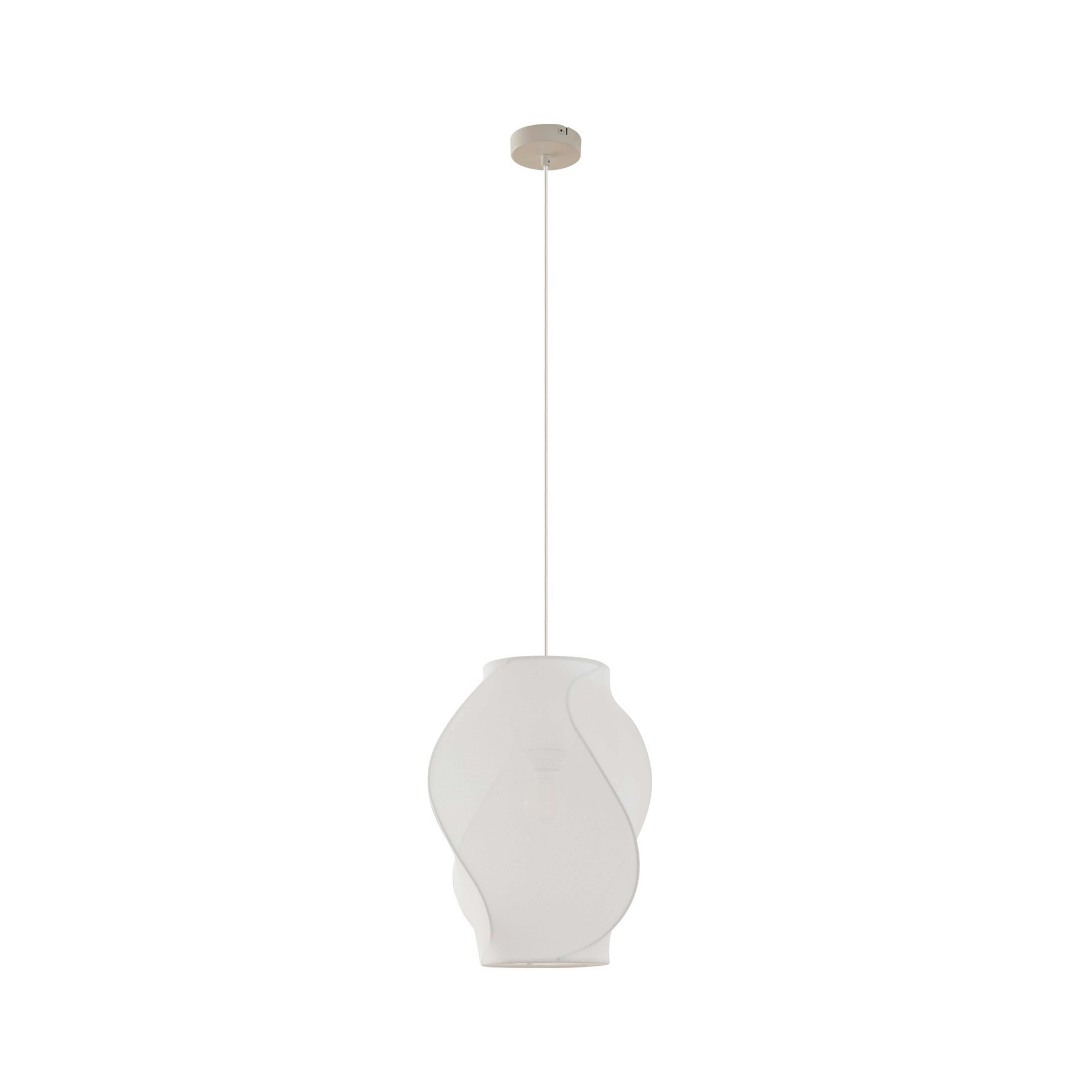 Tovina hængelampe, tekstil, hvid, Ø 35 cm - Lucande