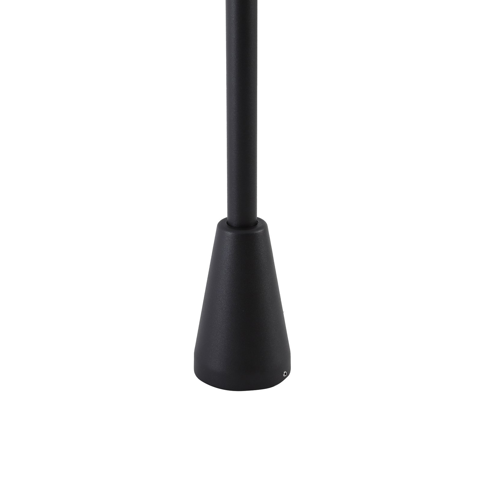 Lucande Siveta potna svetilka, 100 cm, 1 lučka, črna, aluminij