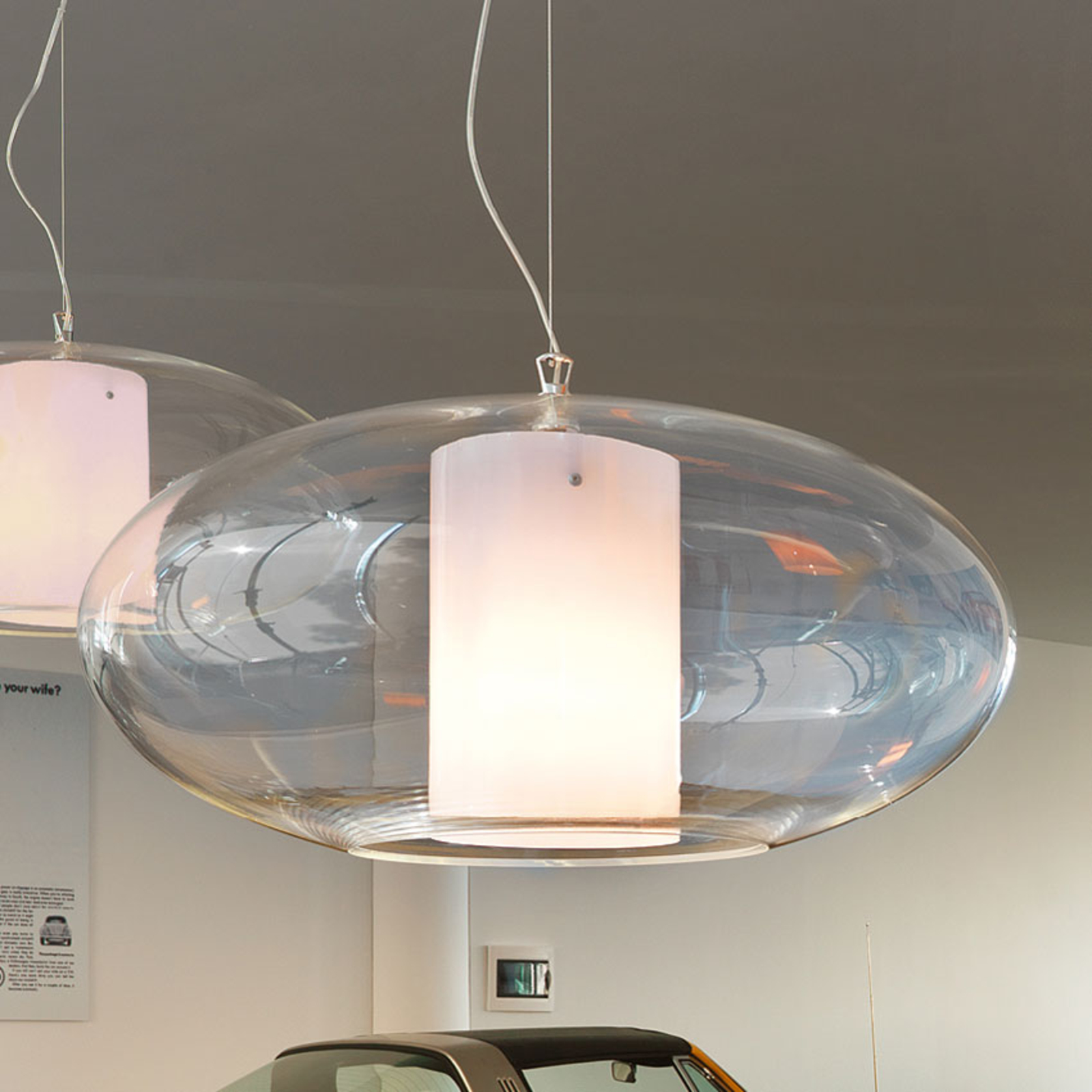 Modo Luce Ellisse plastikowa lampa wisząca Ø 60 cm