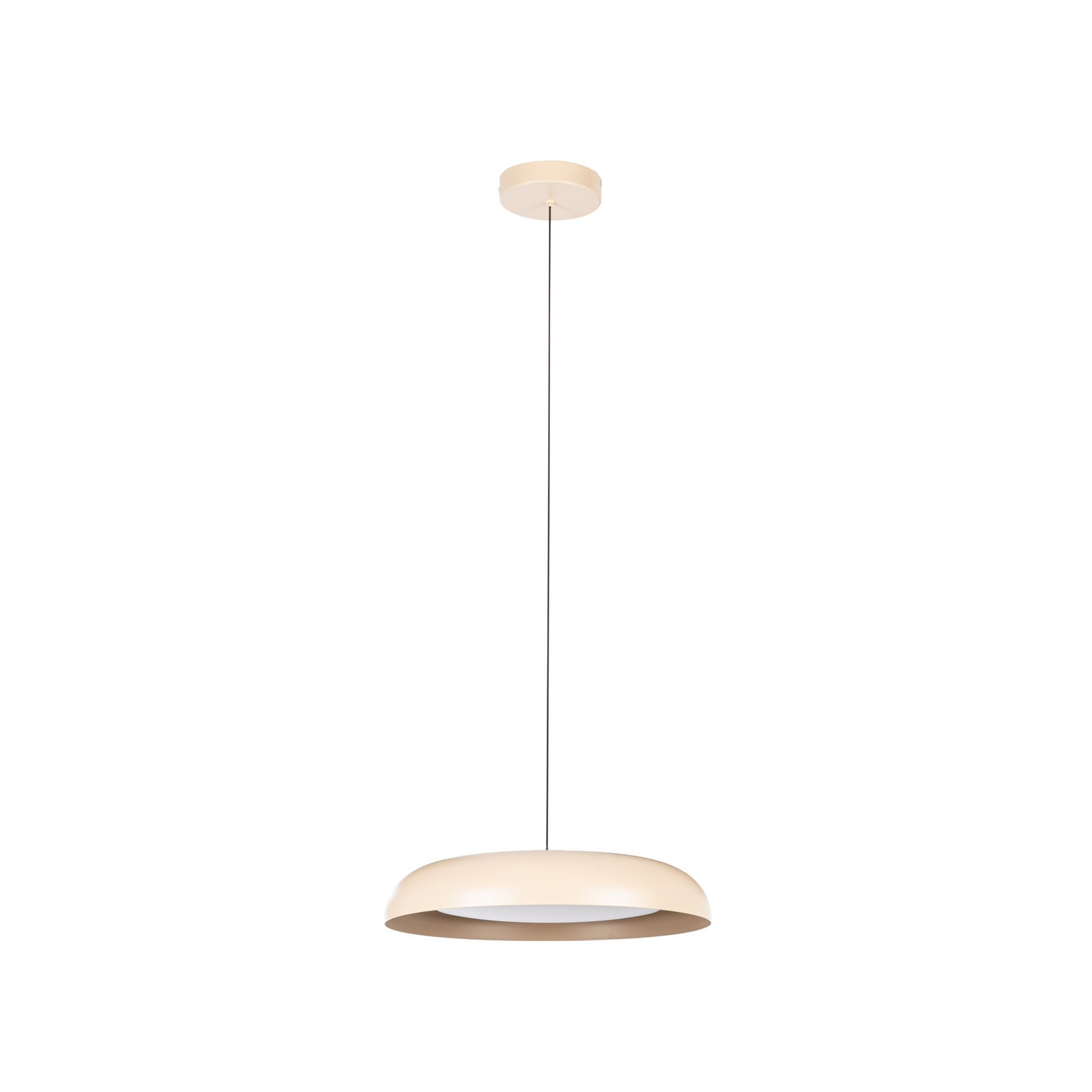 Lindby Florie LED pendant light, beige, Ø 40 cm, metal Lindby Florie LED pendant light, beige, Ø 40 cm, metal