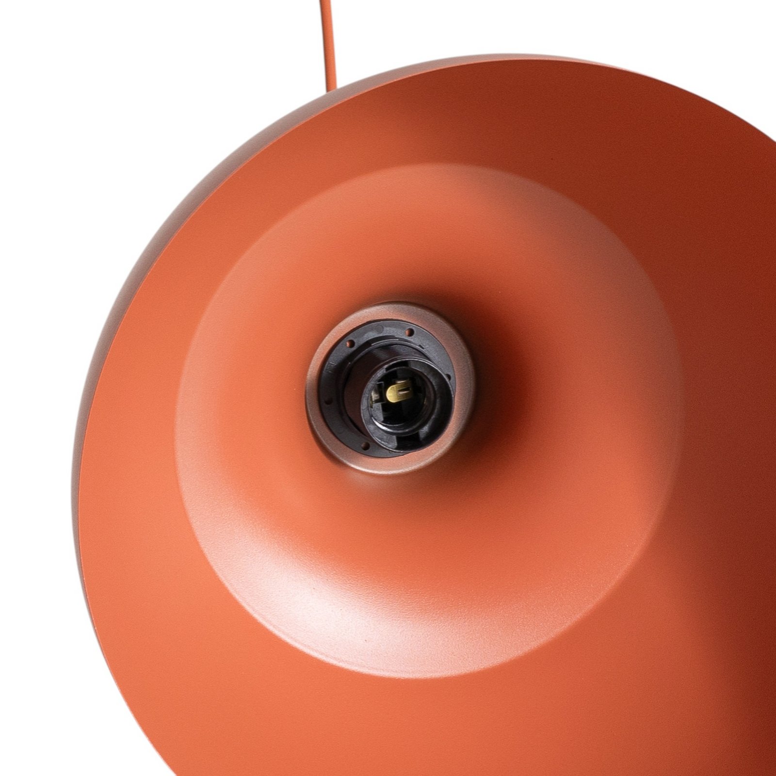 Envostar Suspension Kaitt, détail en bois, Ø 34 cm, rouge brique