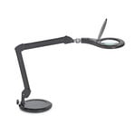 LED magnifying light MAULmakro, stand, black