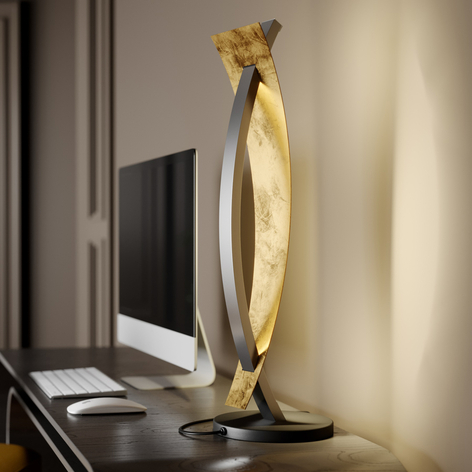 Lampe de table LED Marija en noir