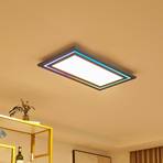 Lucande Leicy LED ceiling 80 cm RGB colour flow
