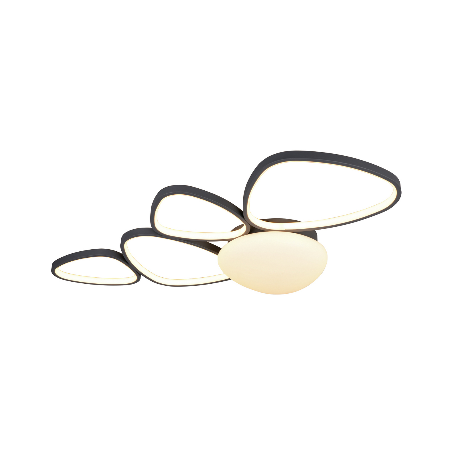 LED plafondlamp Amelio, zwart, 102 cm, CCT, afstandsbediening LED plafondlamp Amelio, zwart, 102 cm, CCT, afstandsbediening