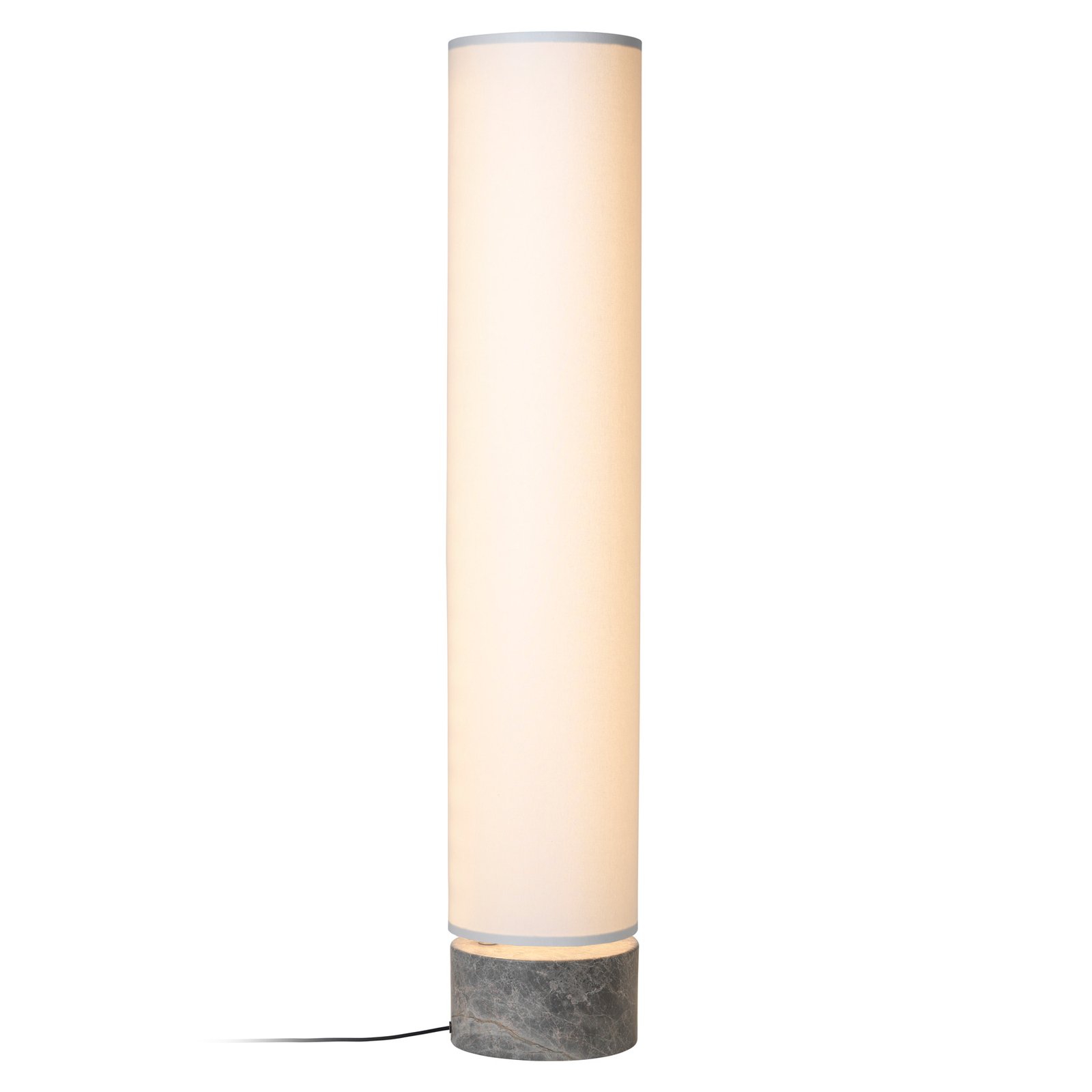 Gubi Unbound LED floor lamp linen lampshade white