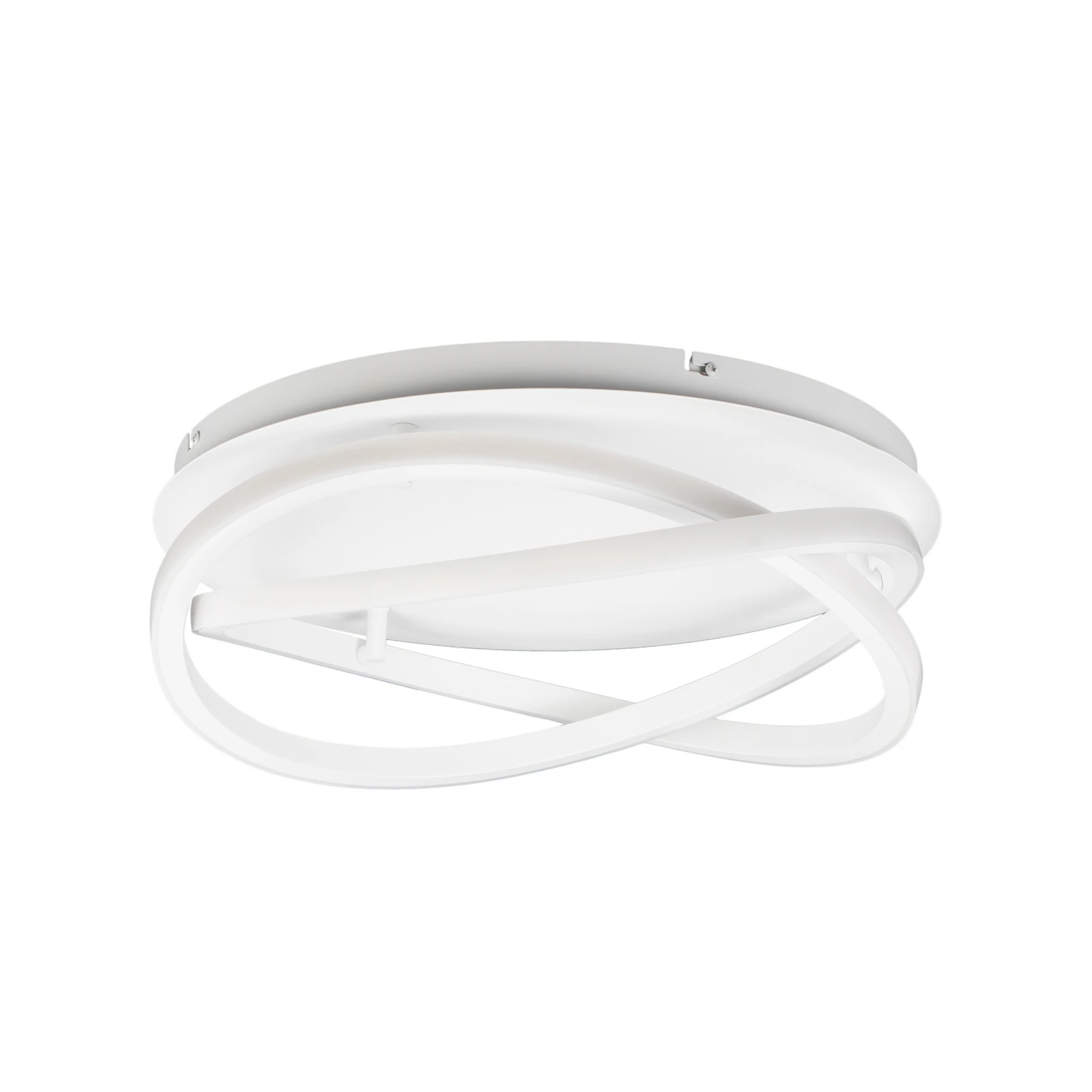 Lucande LED plafondlamp Aldric, wit, aluminium, Ø 45 cm