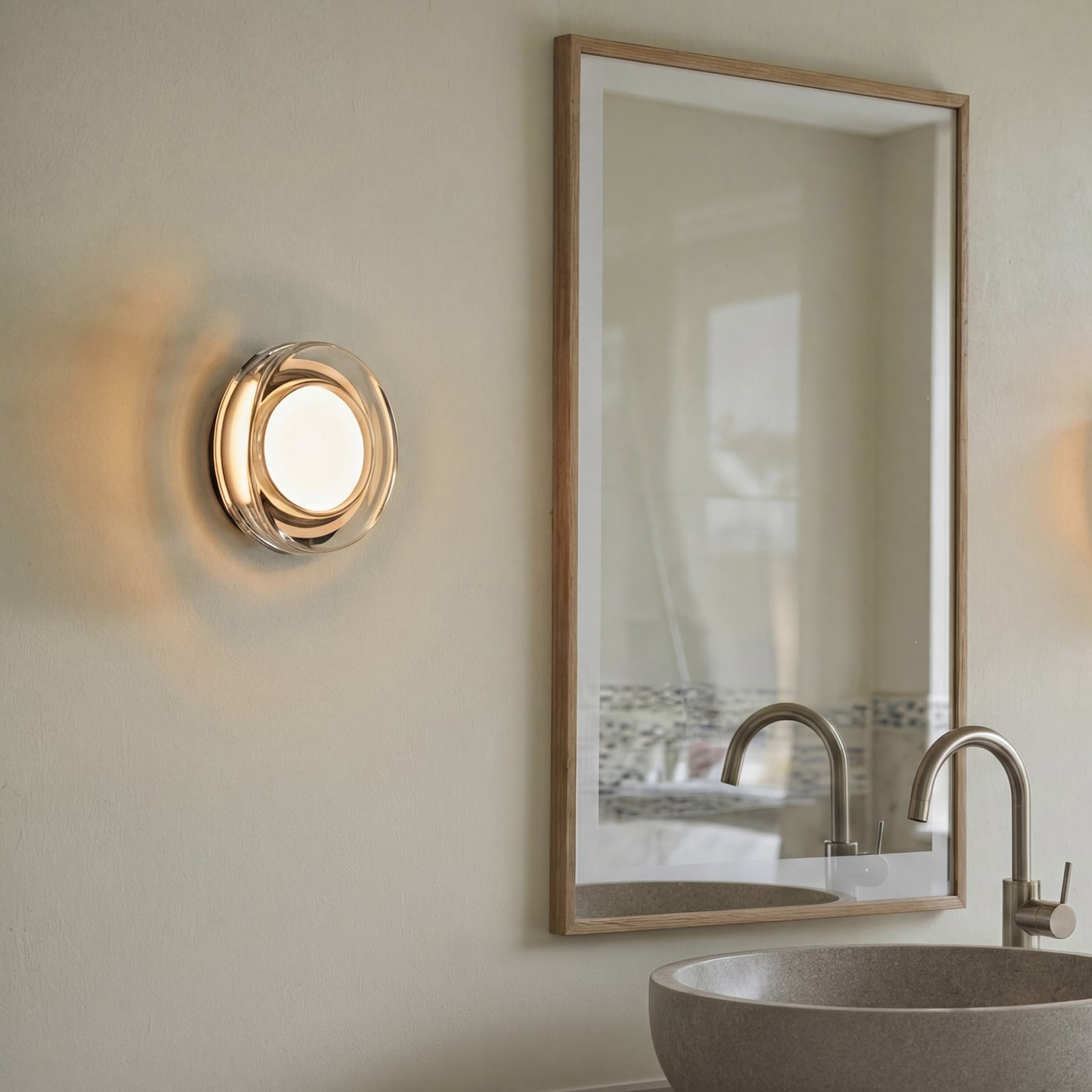 Hugo LED-seinävalaisin, musta/kirkas, Ø17 cm, IP65 – LOOM DESIGN Hugo LED-seinävalaisin, musta/kirkas, Ø17 cm, IP65 – LOOM DESIGN