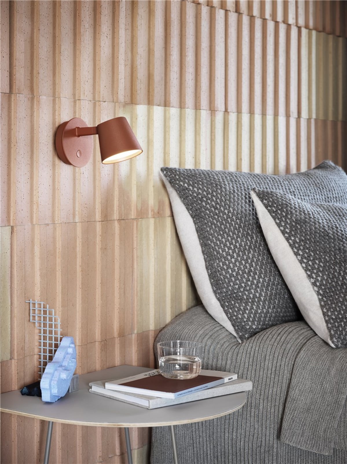 Tip Wandleuchte Grey Muuto - Wohnzimmer - Aluminium