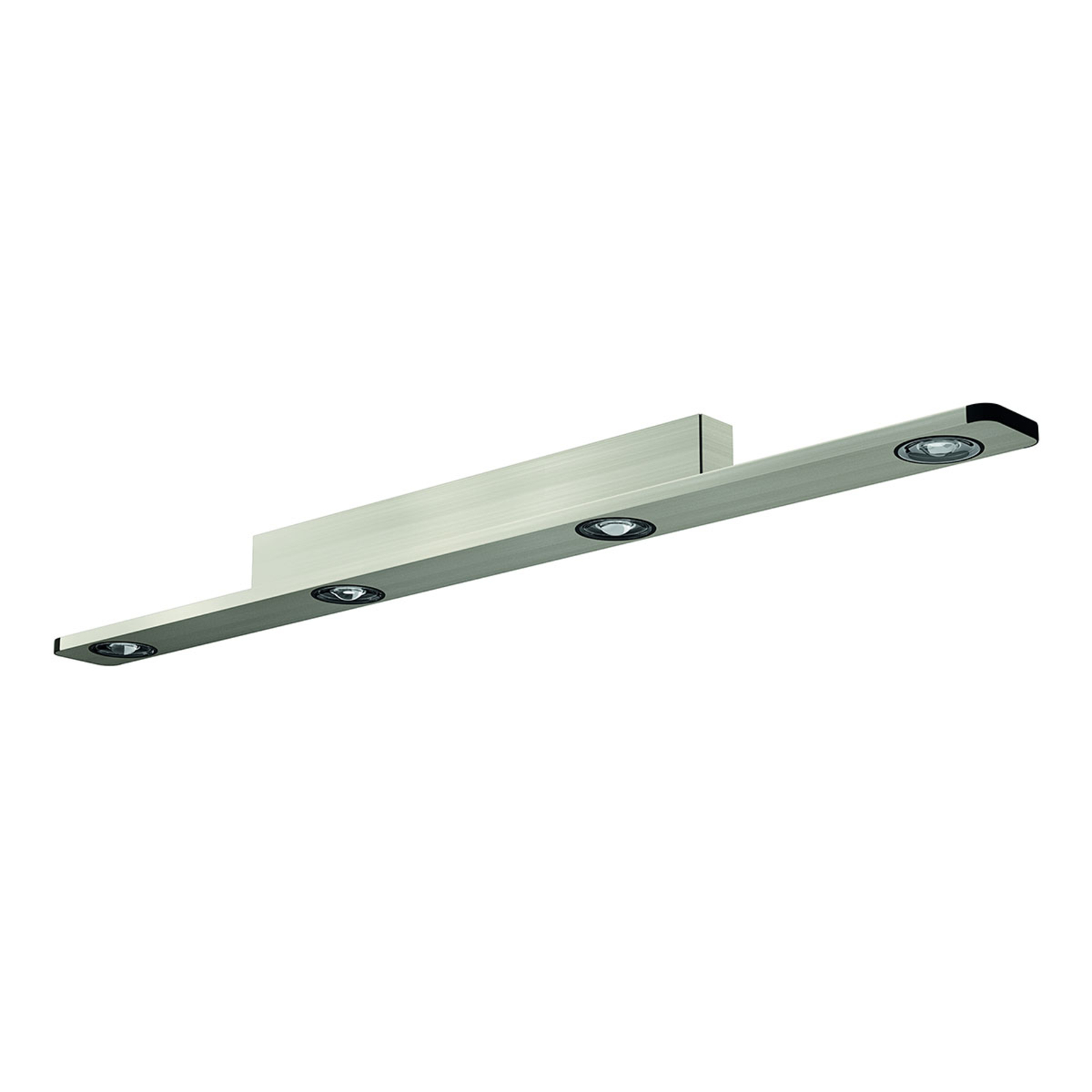 Evotec Light Wave LED ceiling light, dimmable, 110 cm, for Living / Dining Room, aluminium, 24 W, energy efficiency: A+, L: 110 cm, W: 8 cm, H: 1.35 cm