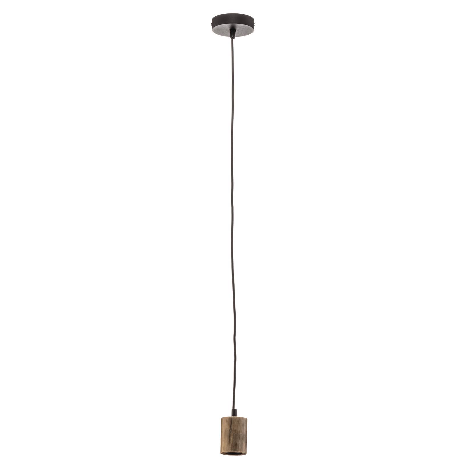 Függő lámpa Tronco, egy-izzós, fa függőrész 8 cm