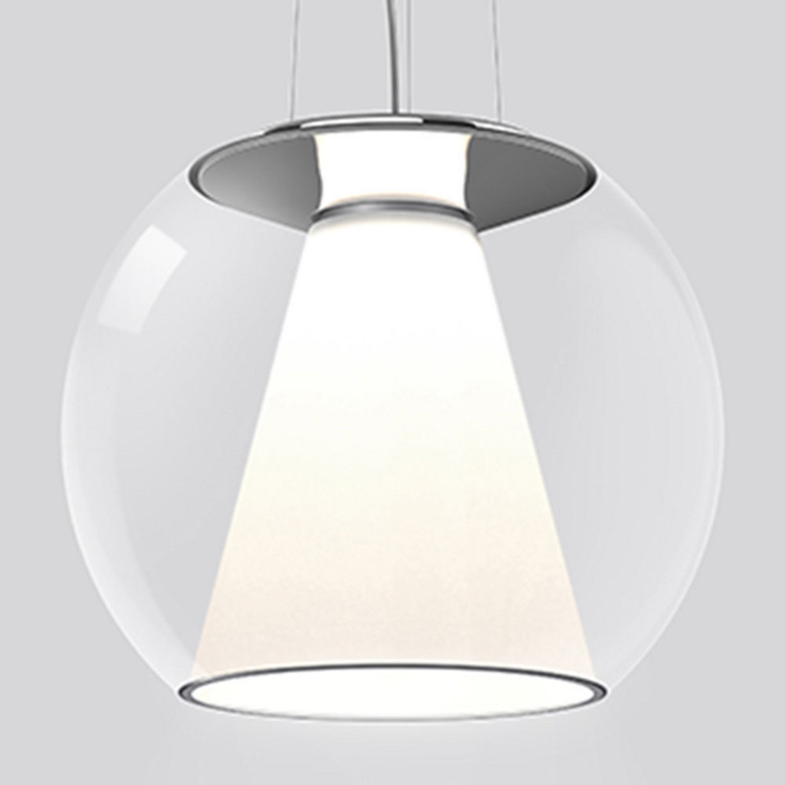 serien.lighting Draft M lampă suspendată 927 Triac transparent