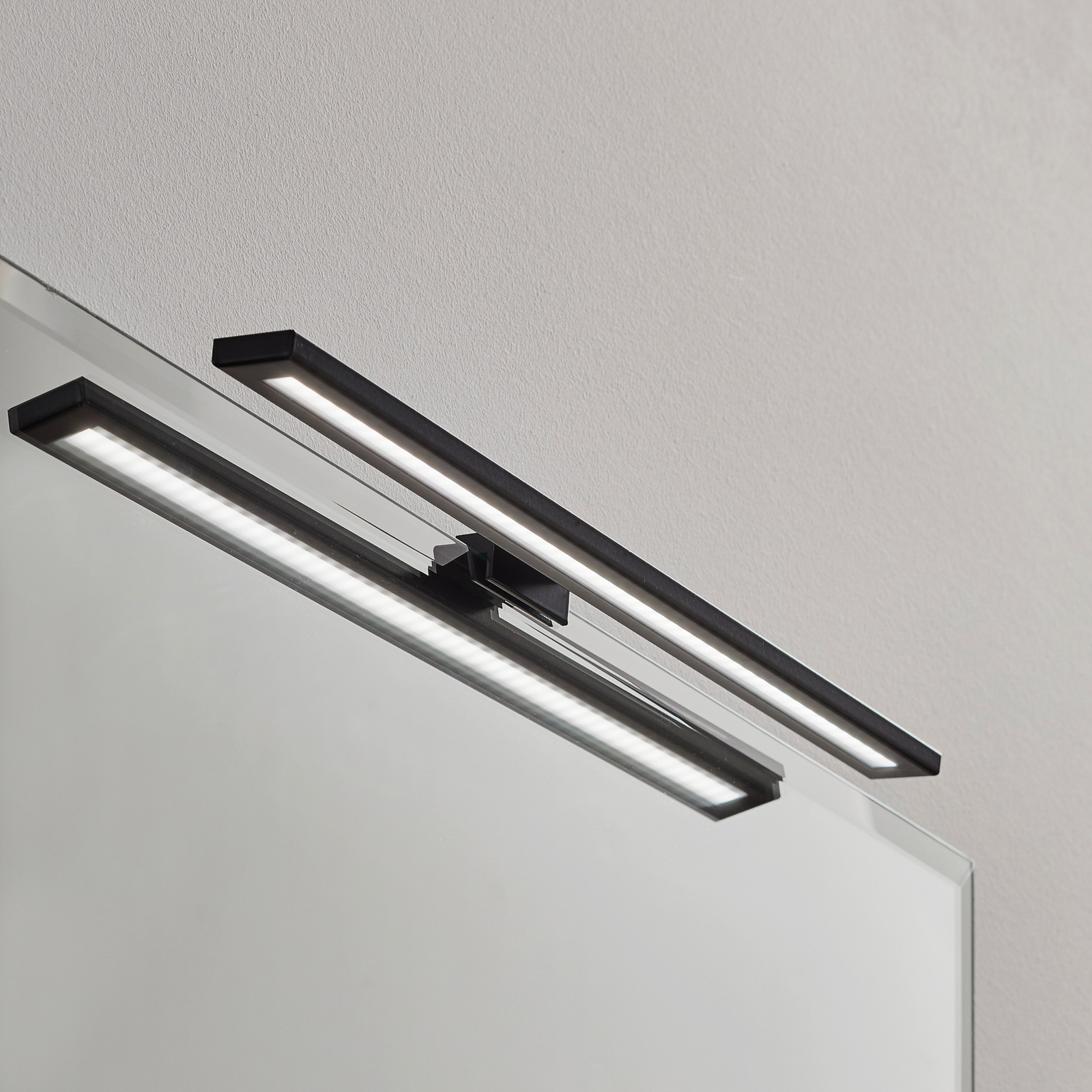 Espelho LED bathroom mirror light, 40 cm, black