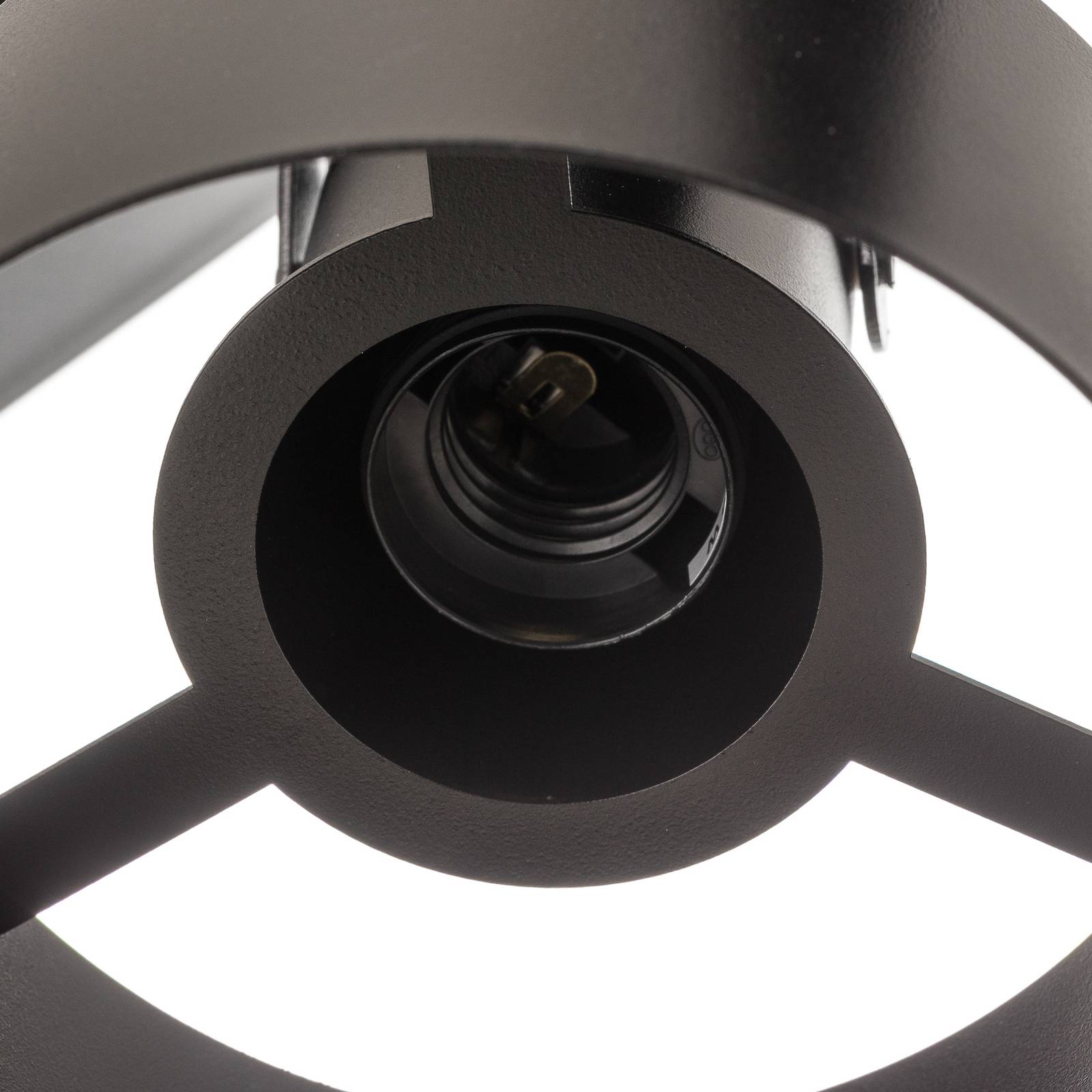 Lampa sufitowa Rif 4, 4-punktowa, czarna