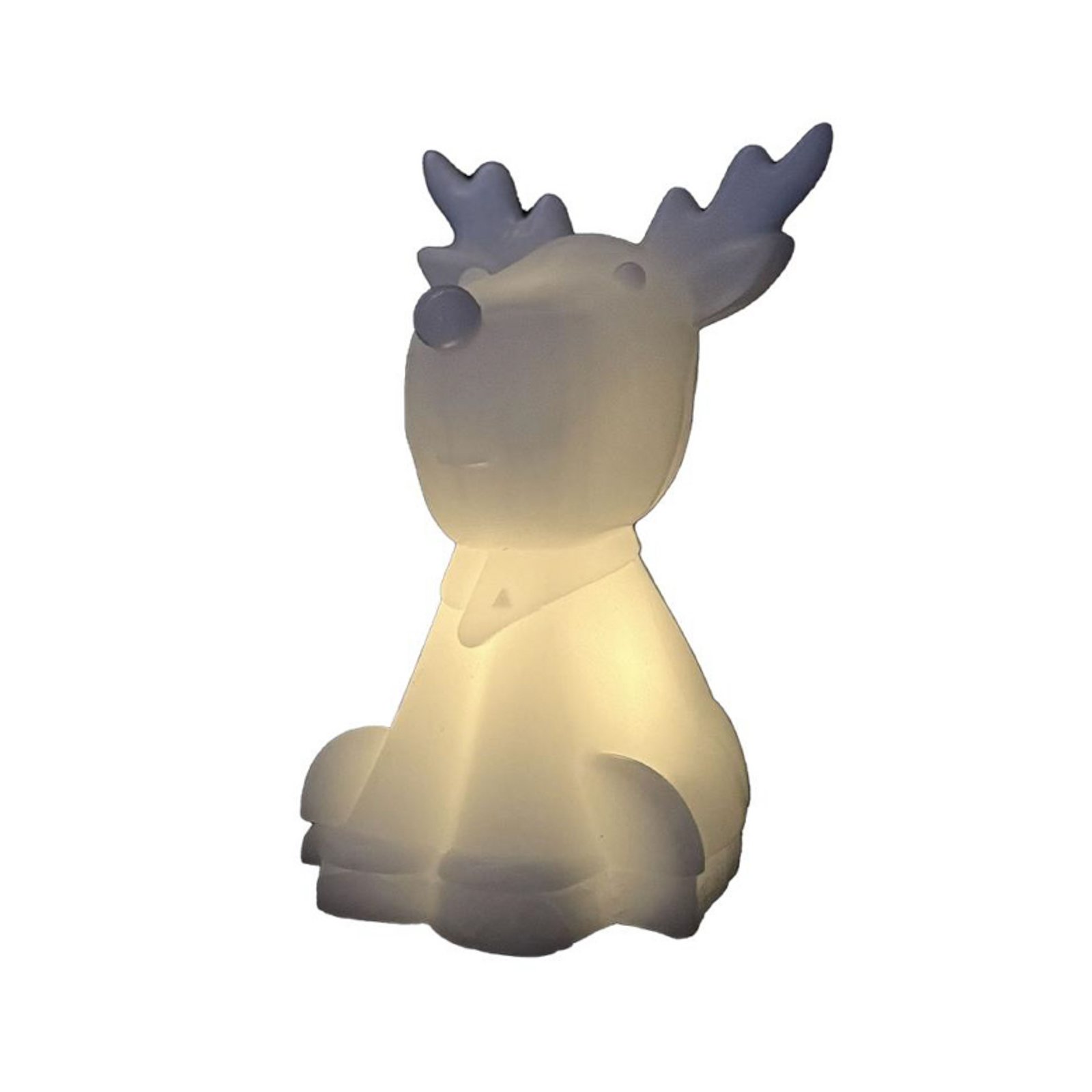 LED-Dekofigur Naja, weiß, Höhe 14 cm, Wachs, Batteriebetrieb